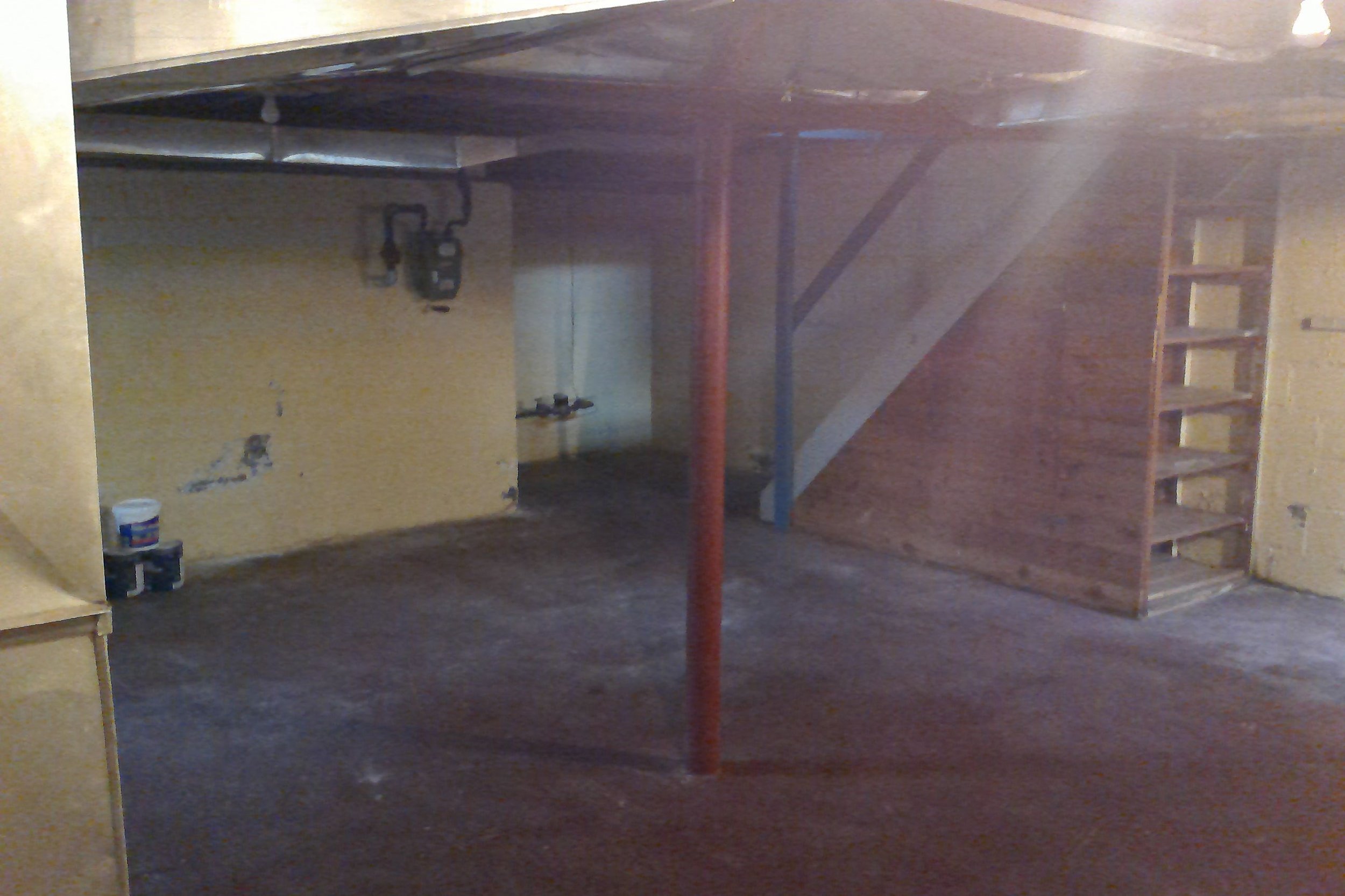Original Basement was unfinished