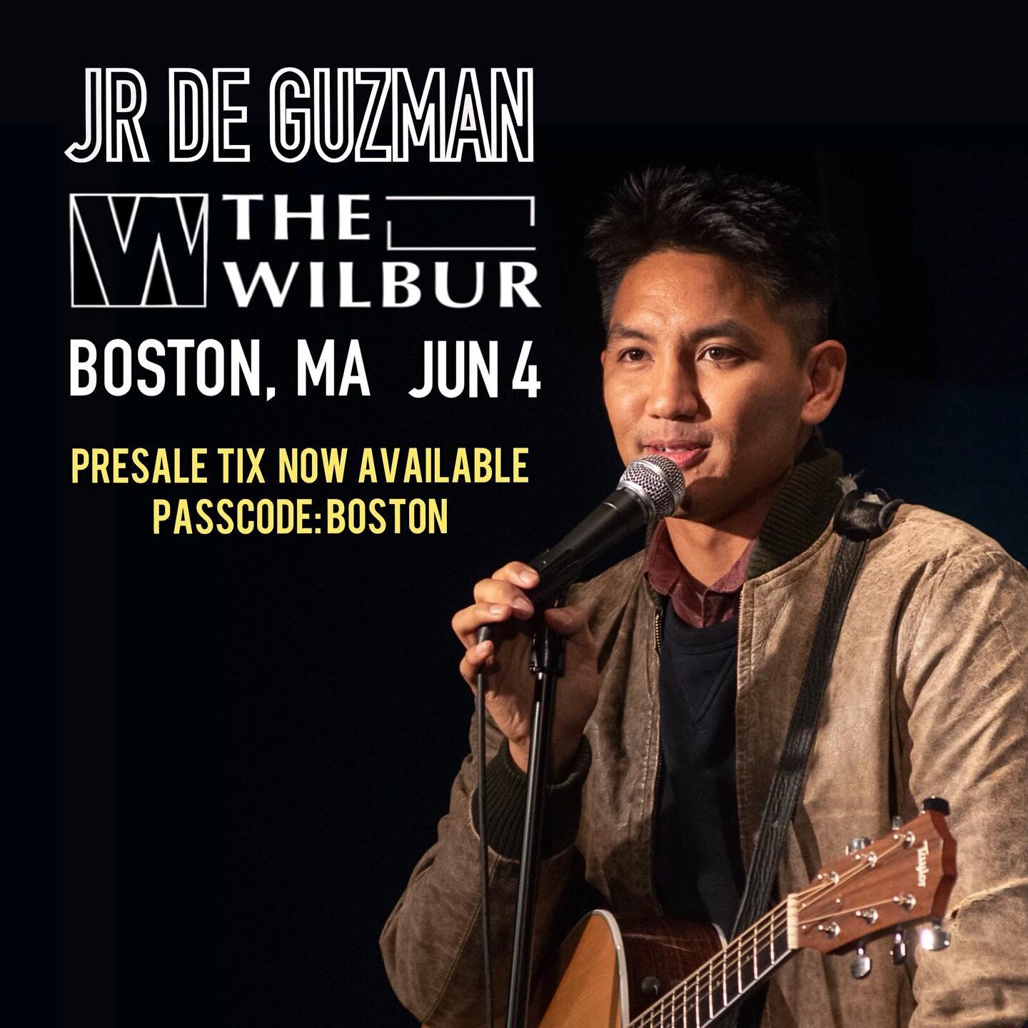 BOSTON 6/4 Presale tix are now available! Passcode: &ldquo;BOSTON&rdquo; (link in bio)