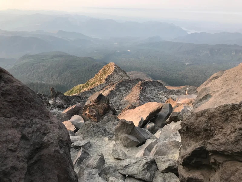 Epic view on the way up to the peak of Mt St Helens