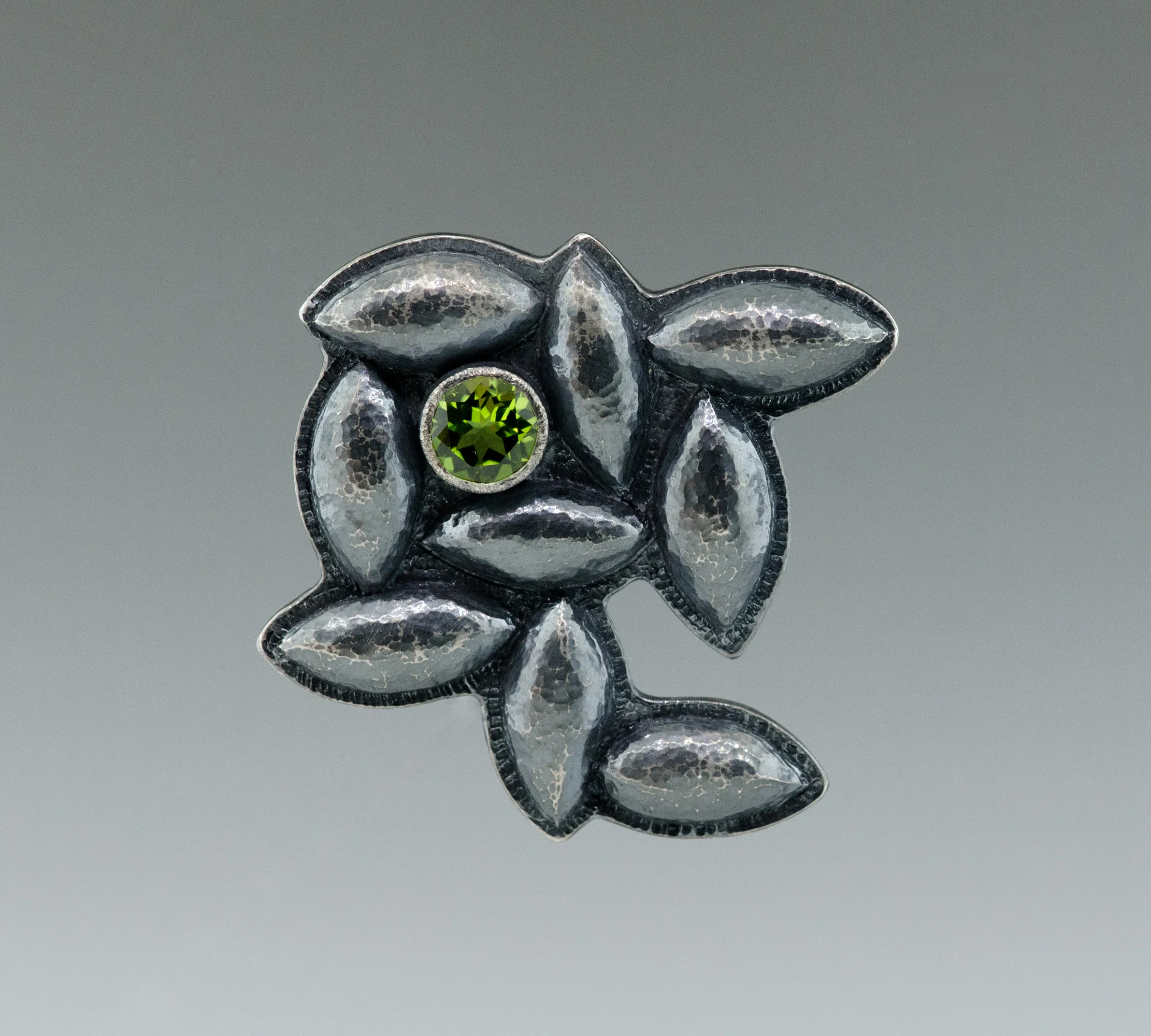 silver-green-peridot-pin-front-CG-Sculpture-Jewelry-brad.jpg