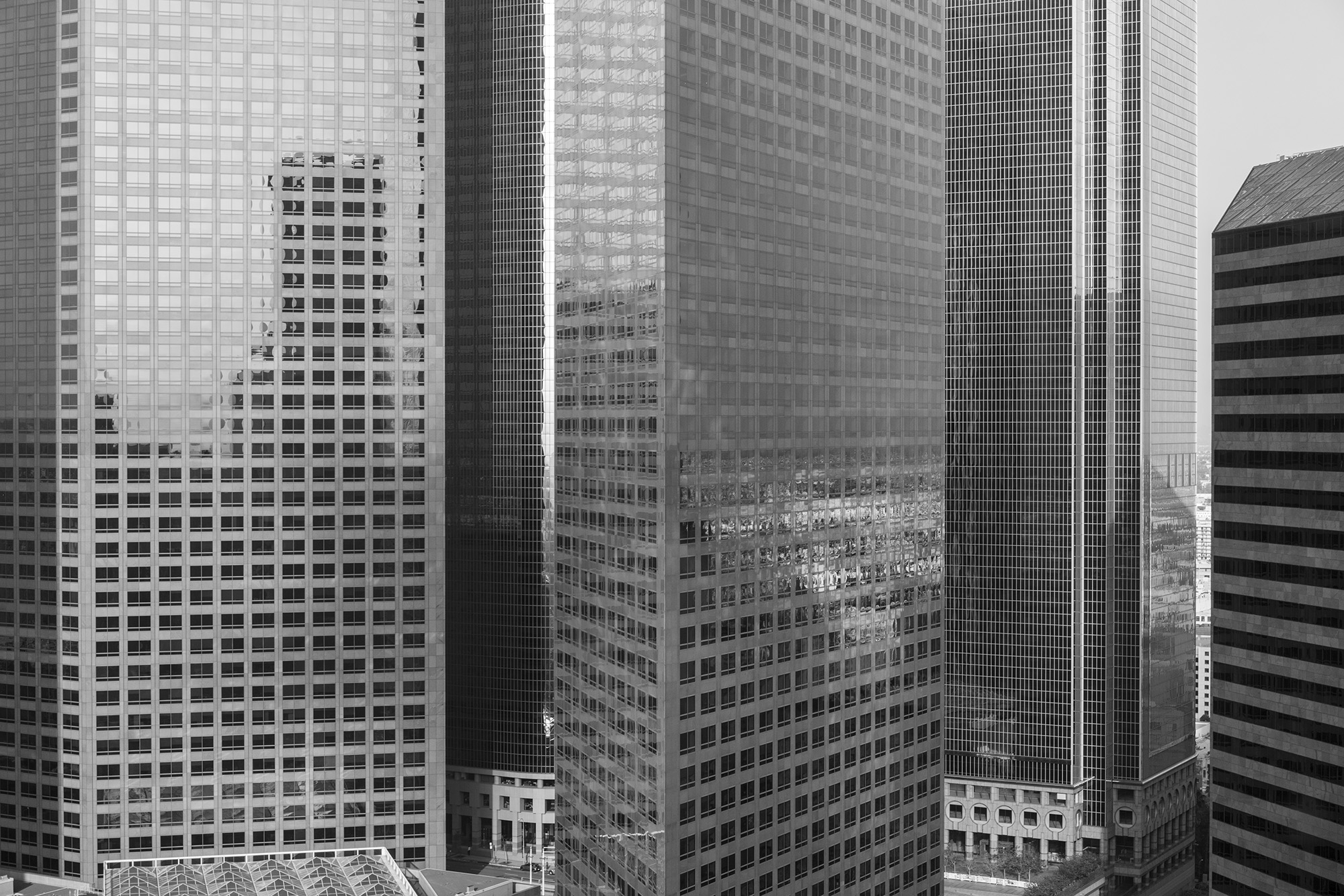 After "Fortress LA" by Mike Davis (Toward Wells Fargo Center) Los Angeles, 2016 Archival Pigment Print