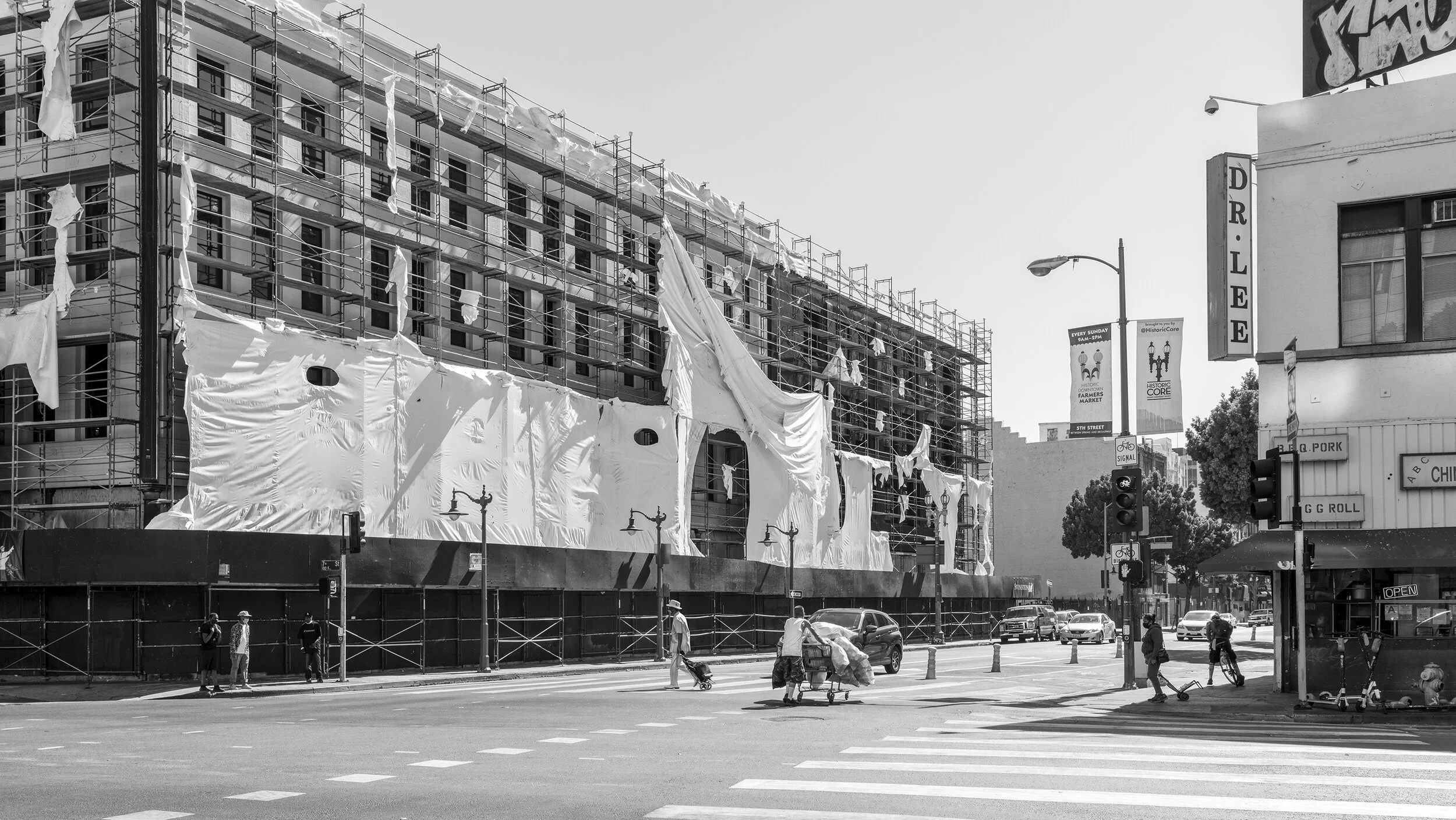 Untitled (S Main & 7th Street) Los Angeles, 2020 36x64" Archival Pigment Print