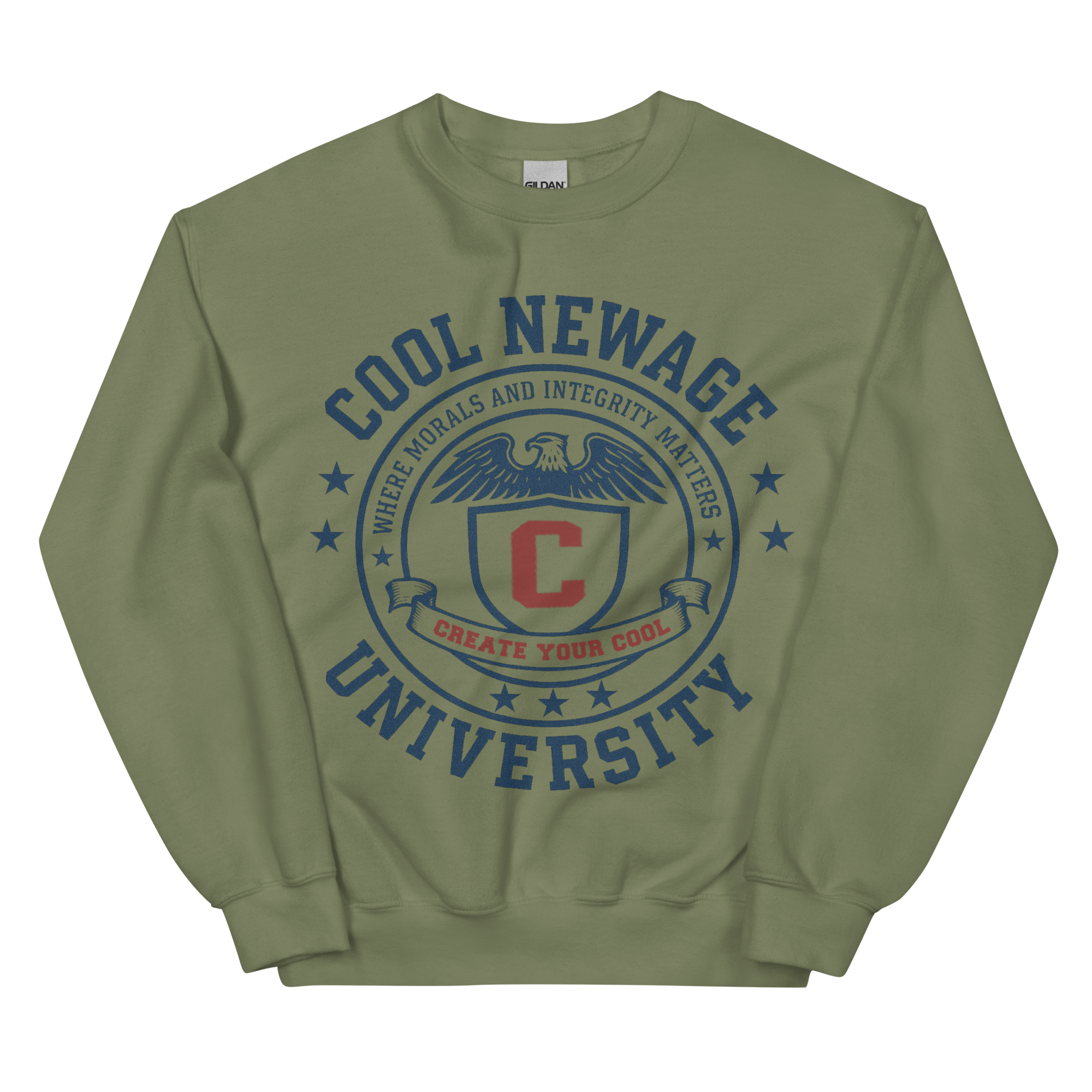 unisex-crew-neck-sweatshirt-military-green-front-696faef69eebd.png