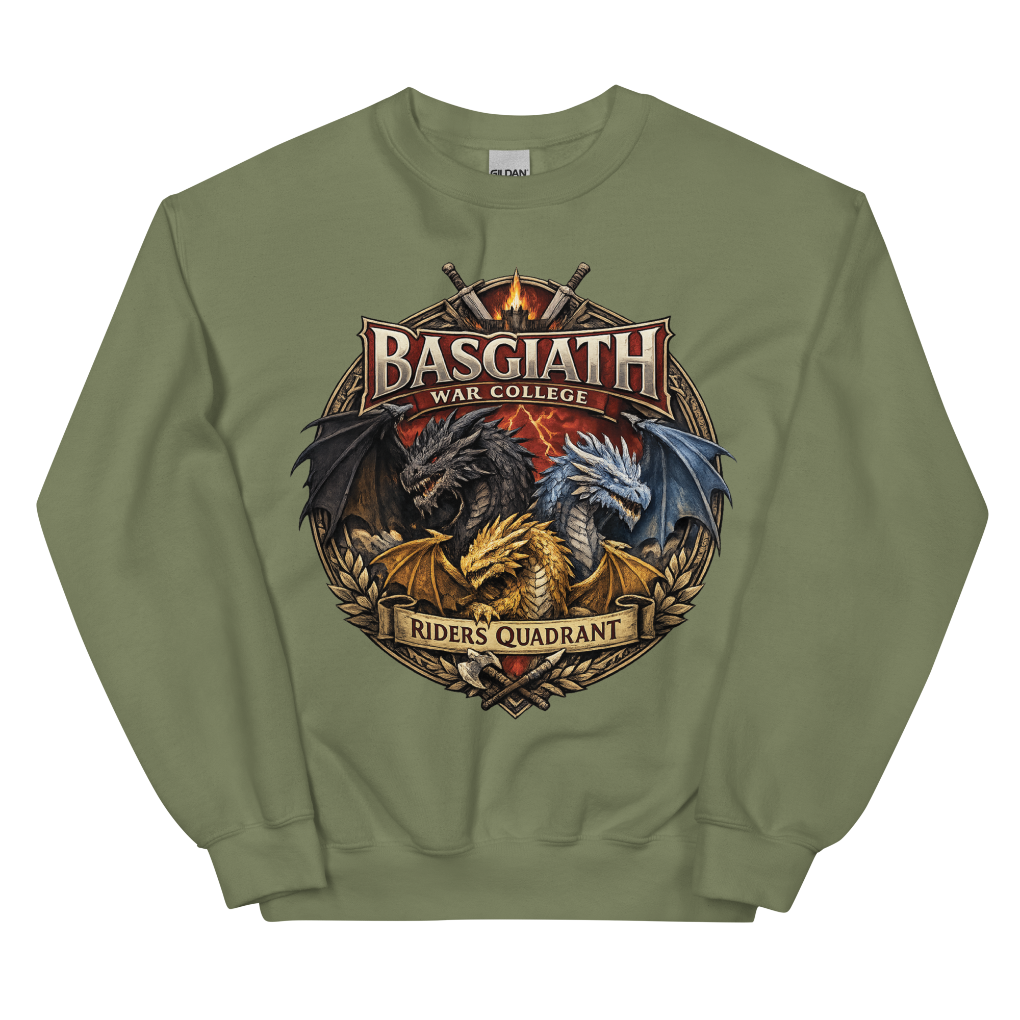 unisex-crew-neck-sweatshirt-military-green-front-6976635b7000c.png
