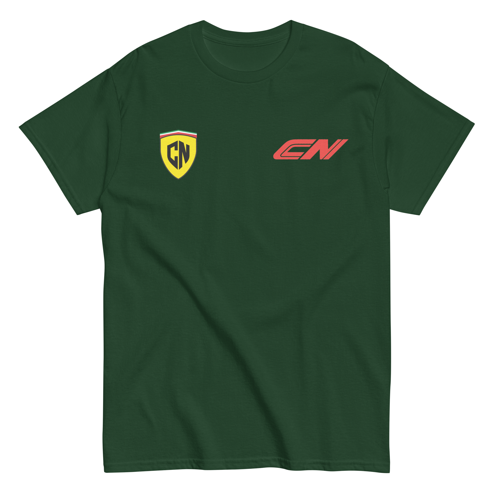 unisex-classic-tee-forest-green-front-69d1351f996e2.png