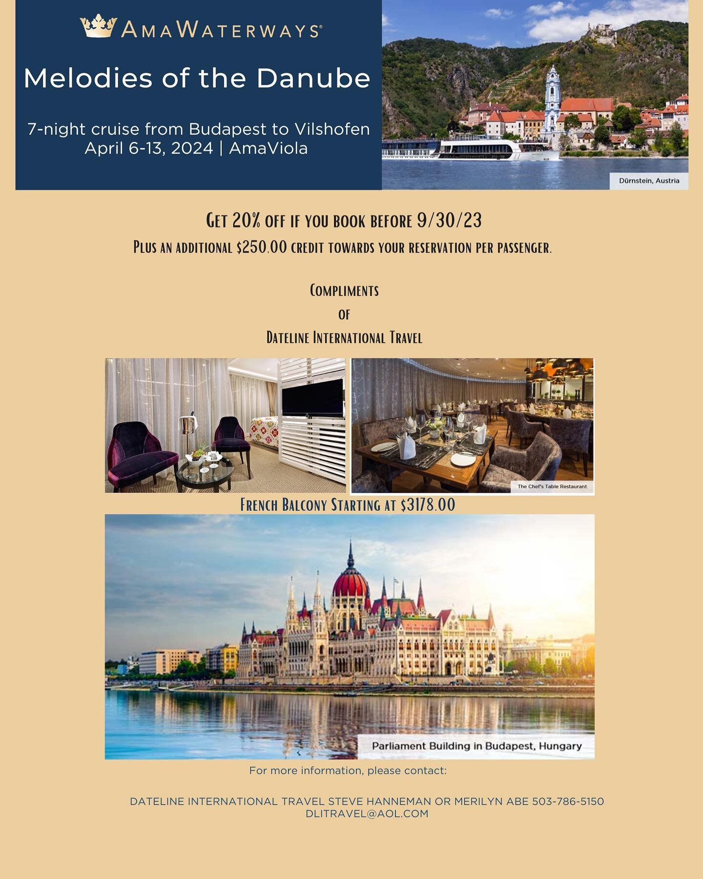 Melodies on the Danube! #amawaterwayscruise #cruising #travel