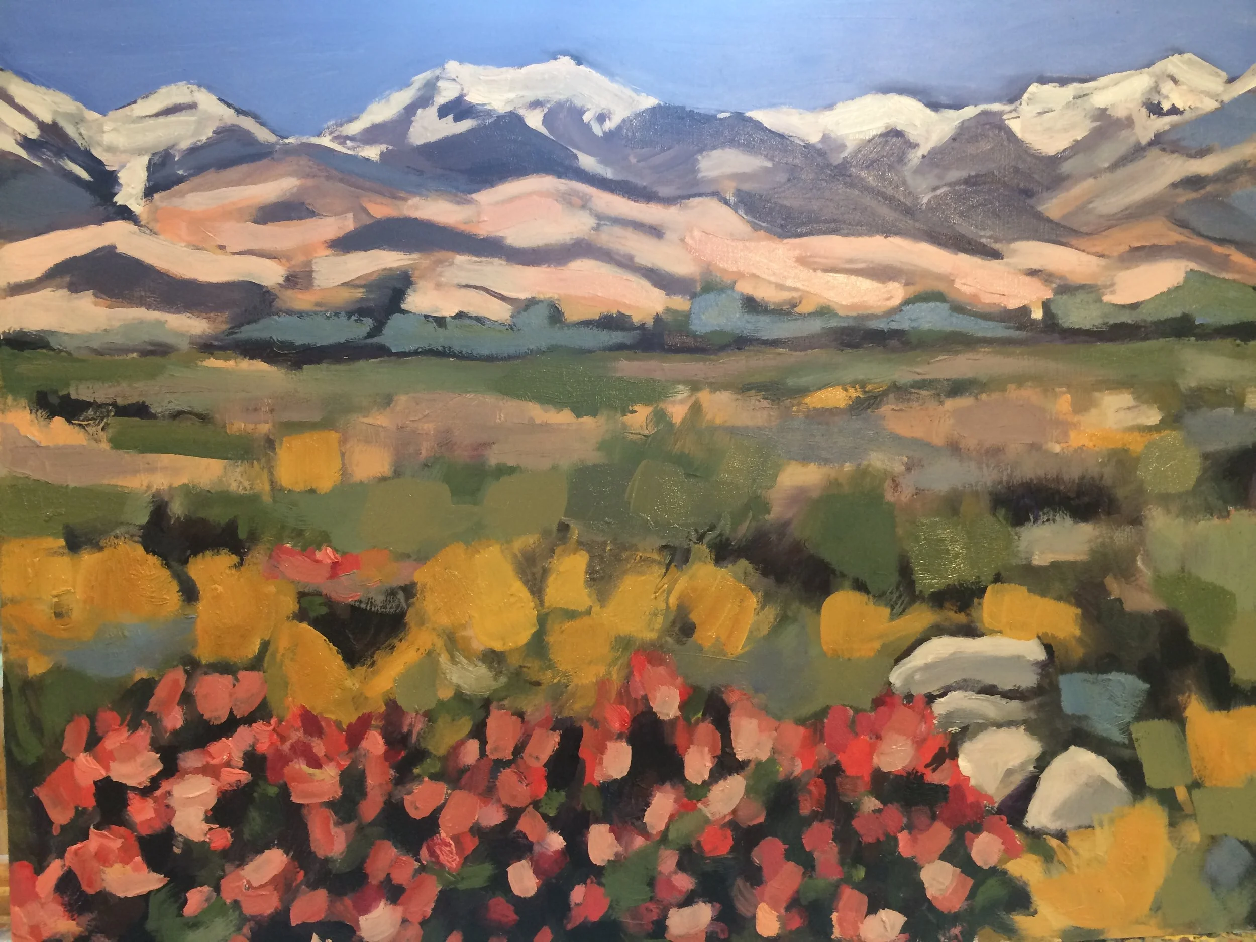  “Eastern Sierra Spring”  oil on 12x16 cradled birch panel 