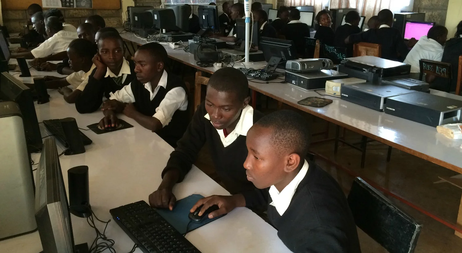 Bliss School 2 Computer Lab Students.JPG