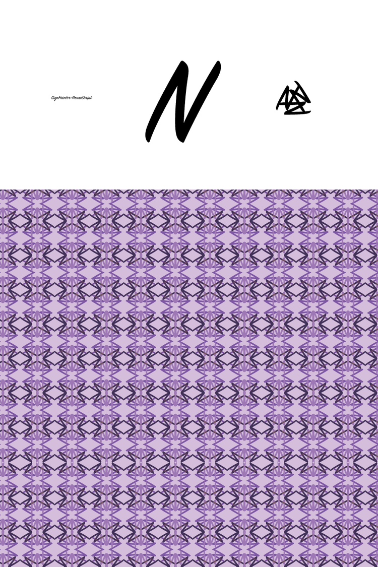 Typography Pattern by Kira Olson
