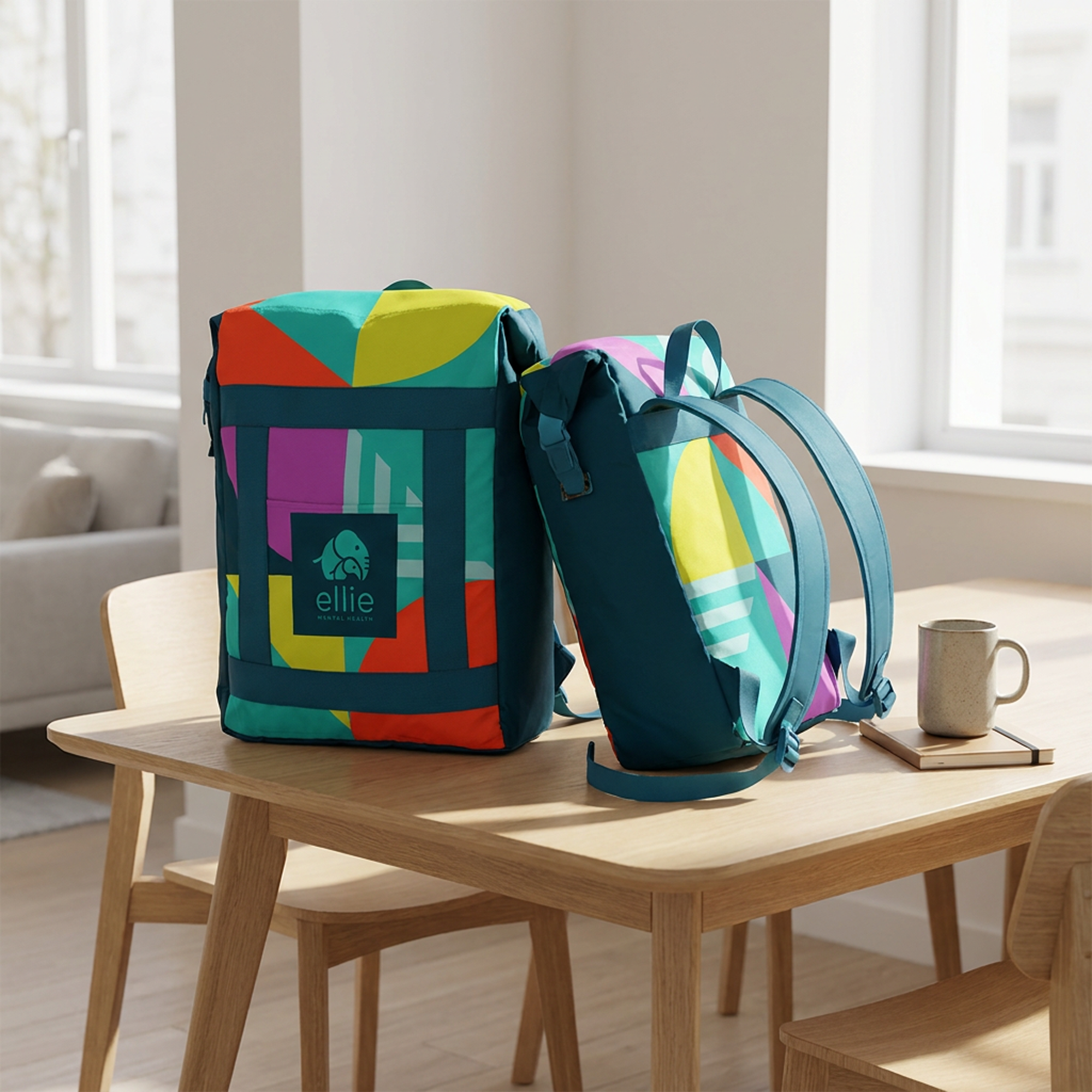 Ellie Mental Health / Branded Merchandise Design for Backpack Cooler