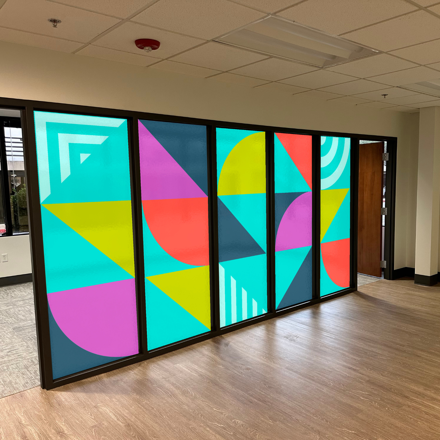 Ellie Mental Health /  Large Format Vinyl Wrap Window Treatment