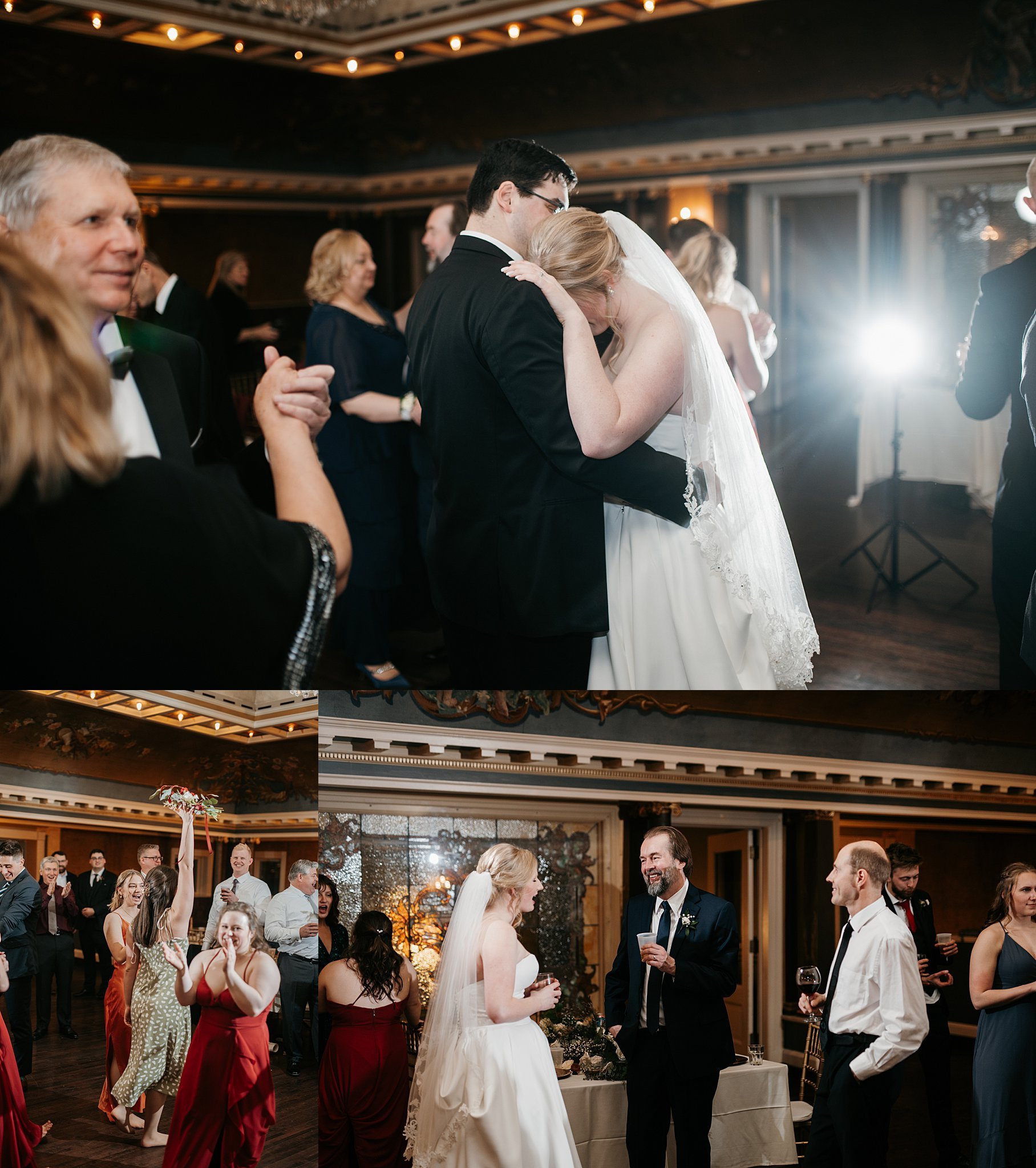 wedding reception at Semple Mansion in Minneapolis photographed