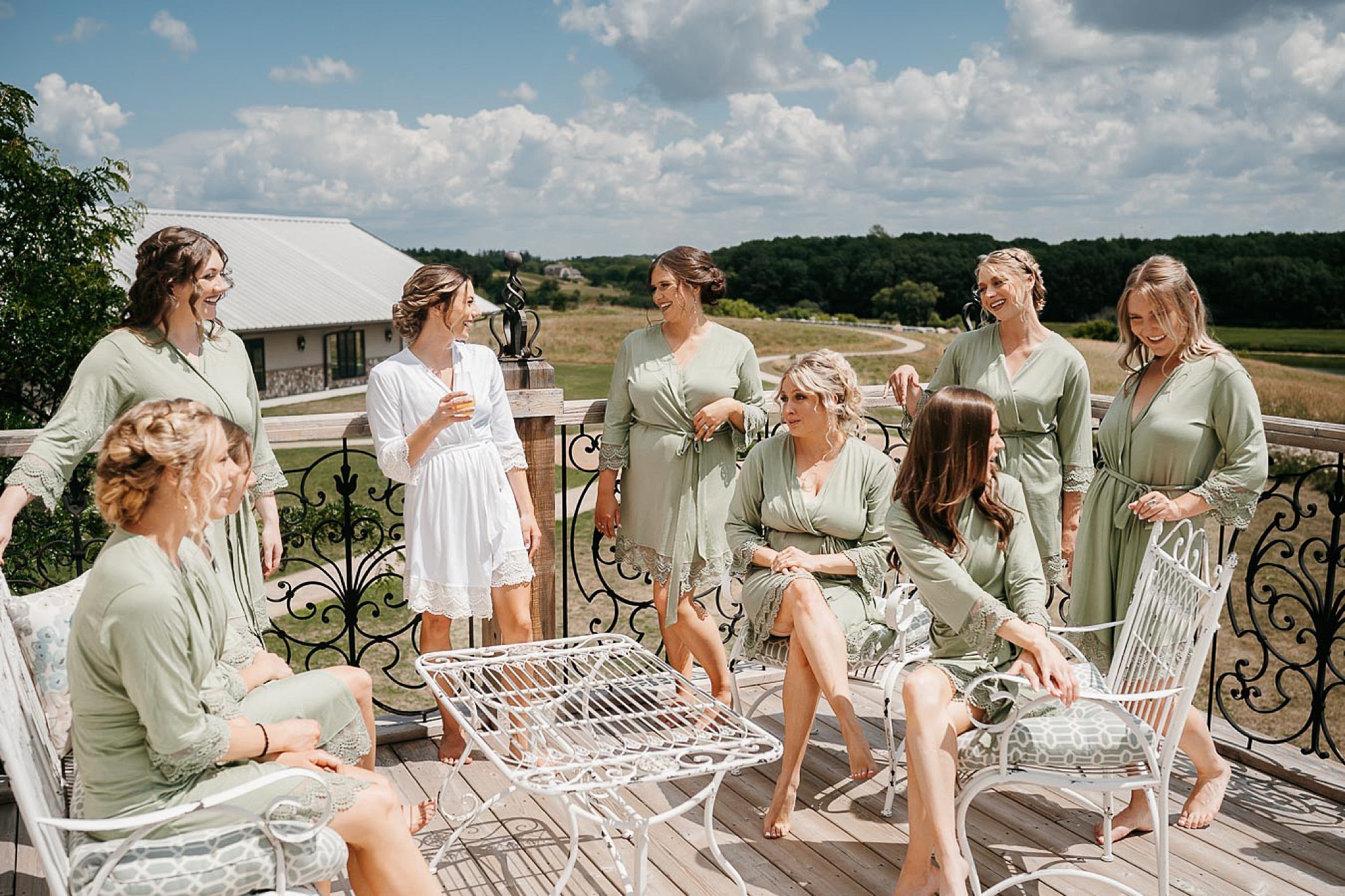 Bridesmaids gather at Bavaria Downs