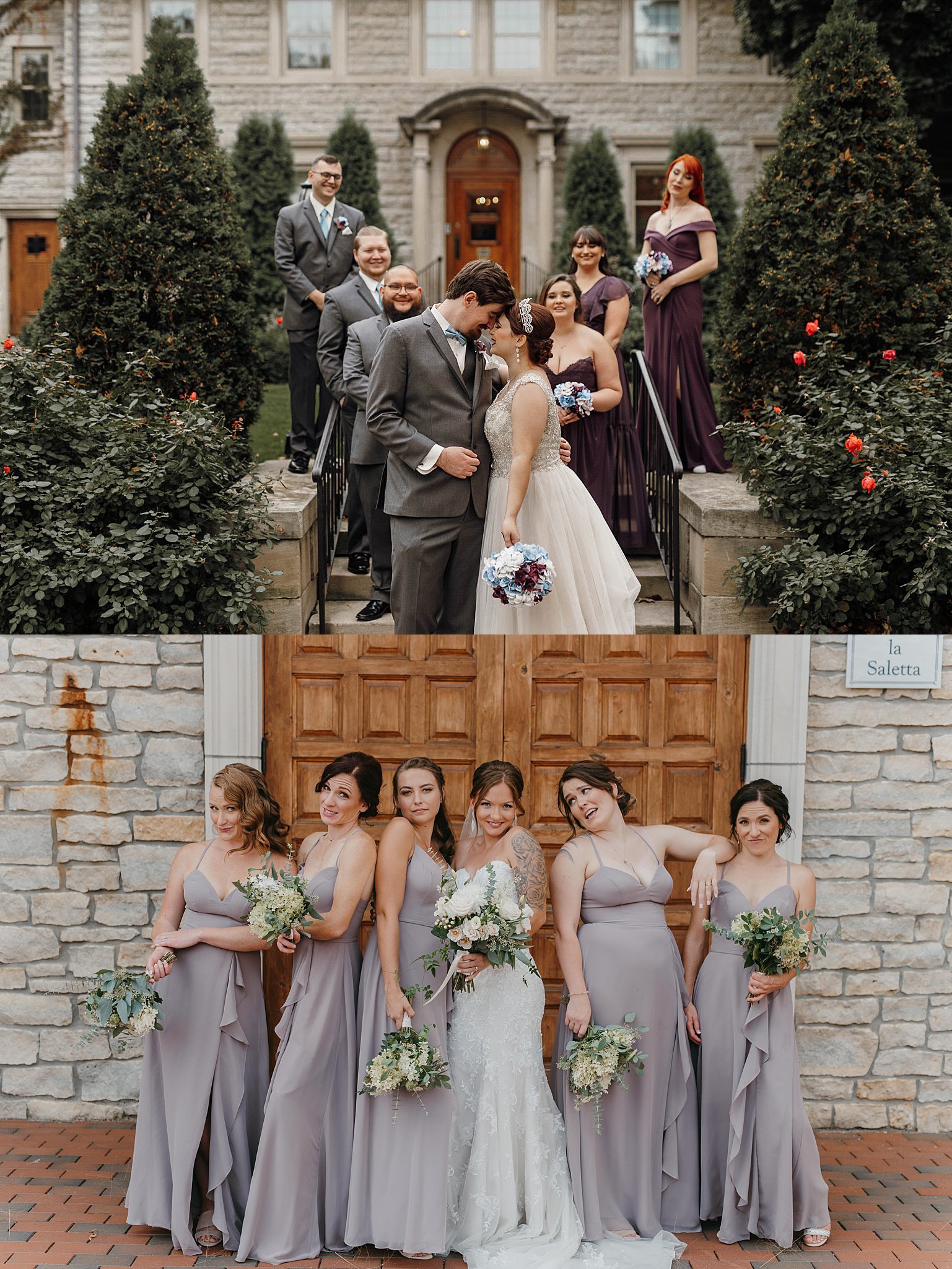 Mansion and vineyard wedding photography