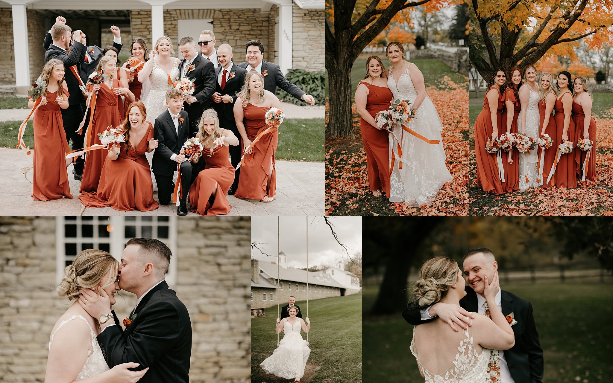 Fall wedding in Rochester Minnesota