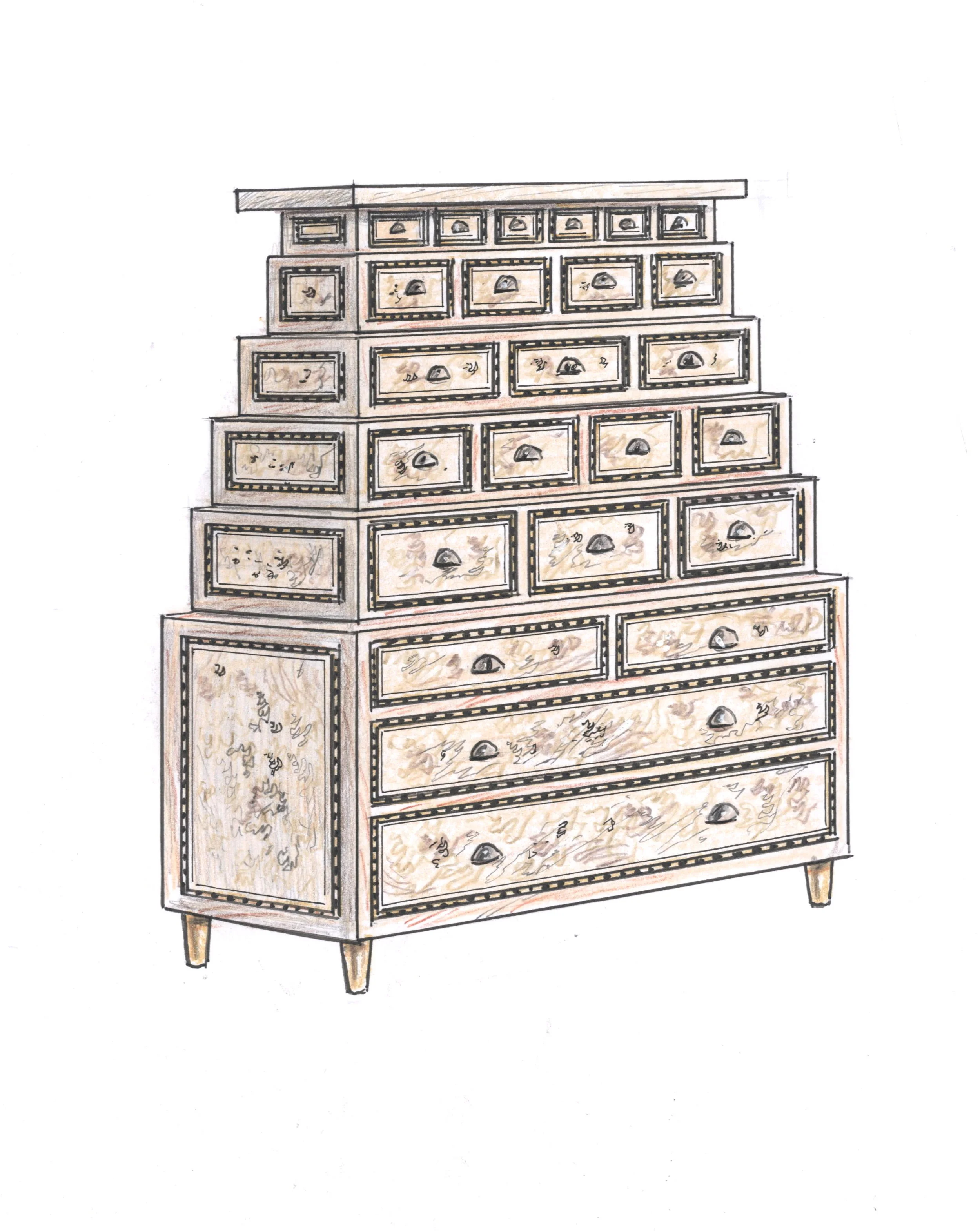 chest of drawers with burr and inlay edge.jpg