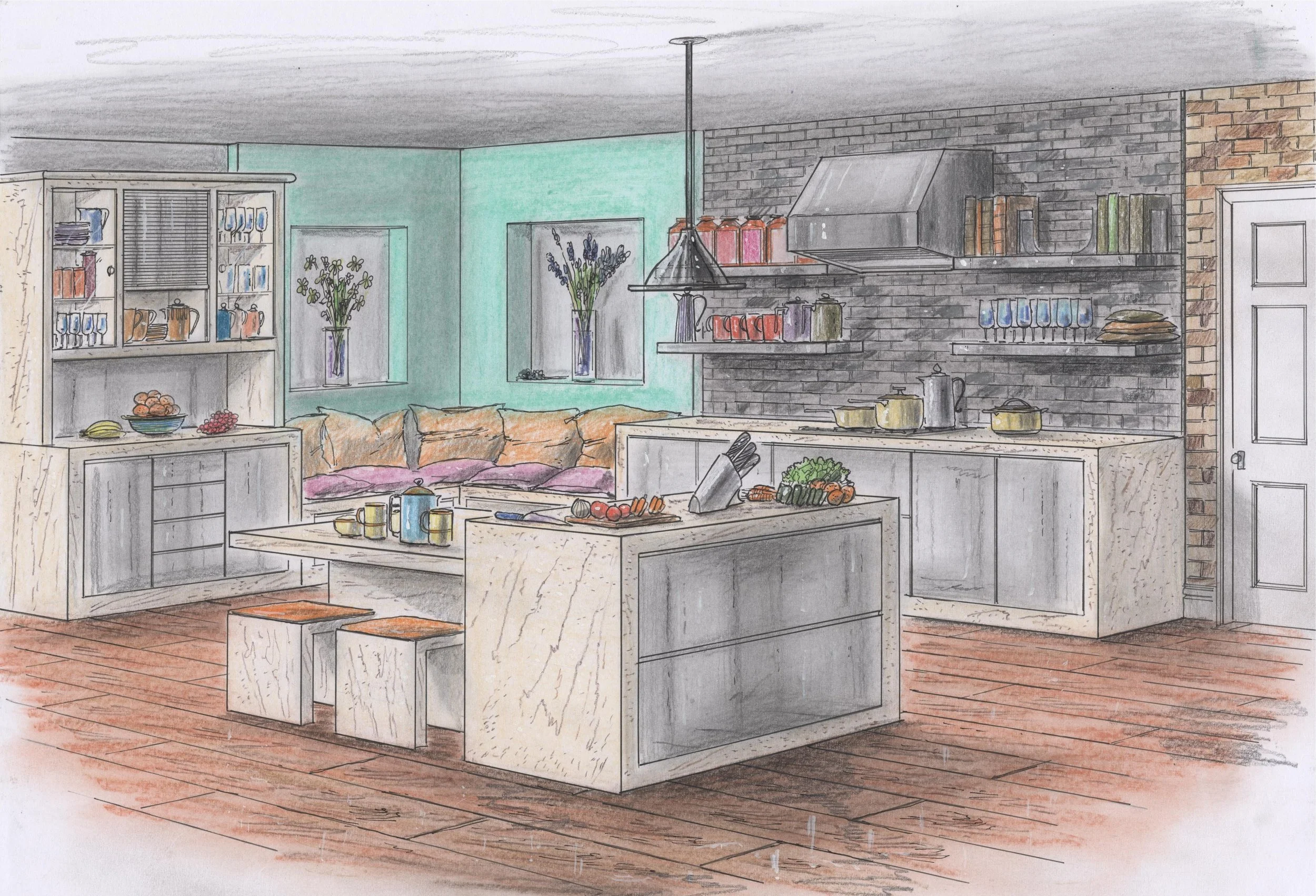 stainless steel kitchen with silestone frames + tops.jpg