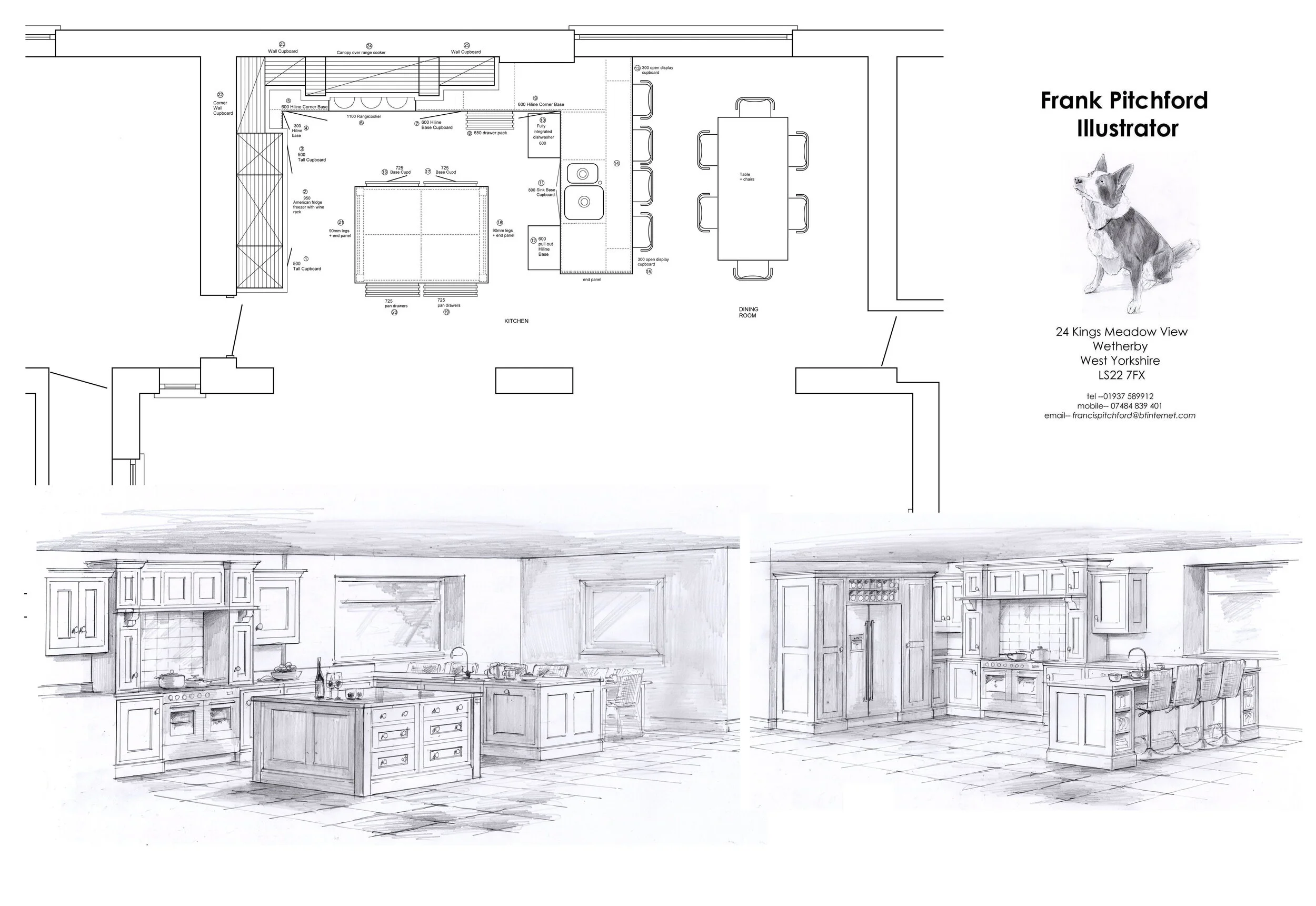 8) A1 plans + elevations — Frank Pitchford Illustrator