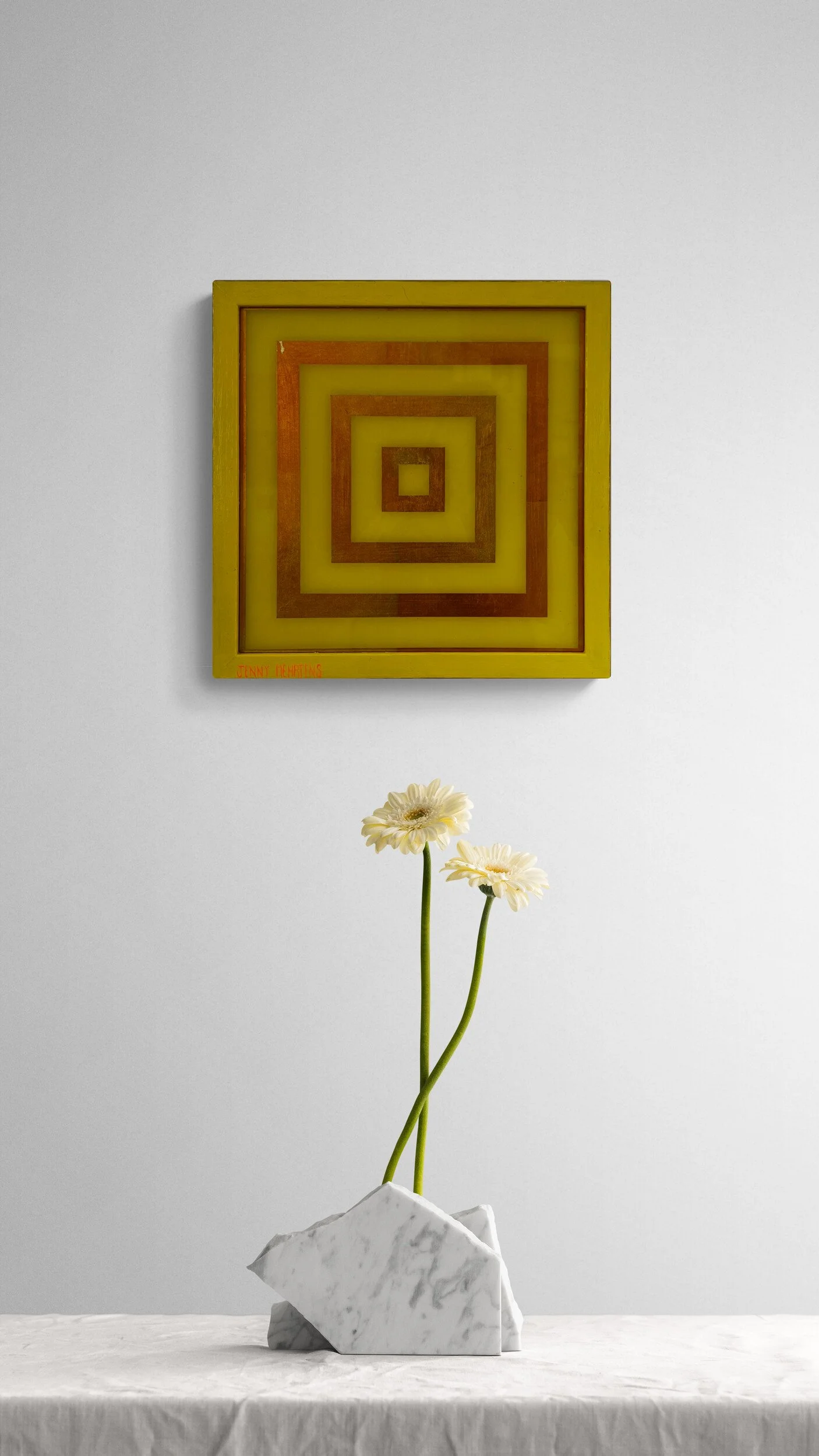 If you email me a photo of your wall I can show you what any of my paintings will look like in your room. jennymehrtensartist@gmail.com