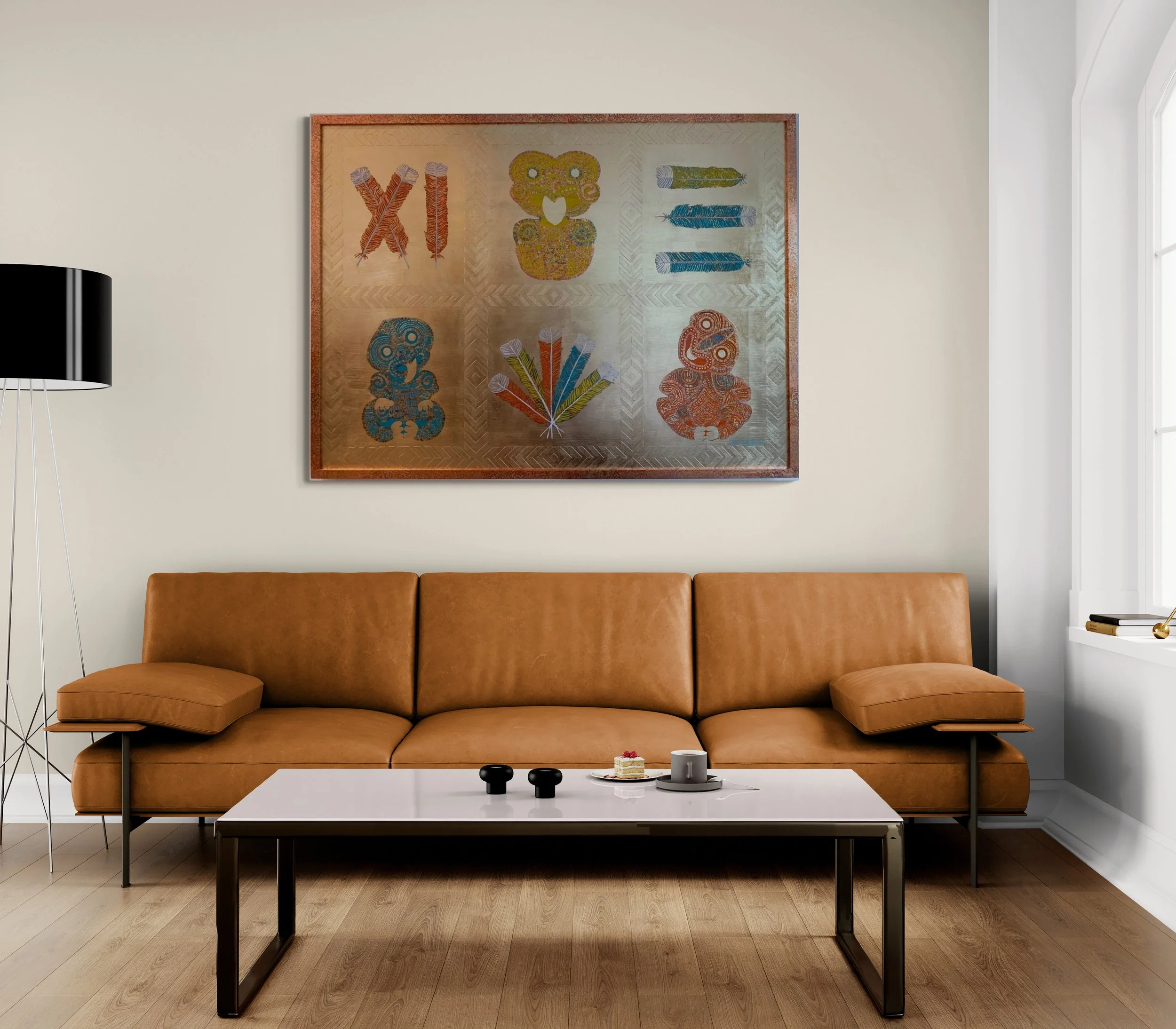  If you email me a photo of your wall I can show you what any of my paintings will look like in your room.  JENNYMEHRTENSARTIST@GMAIL.COM  