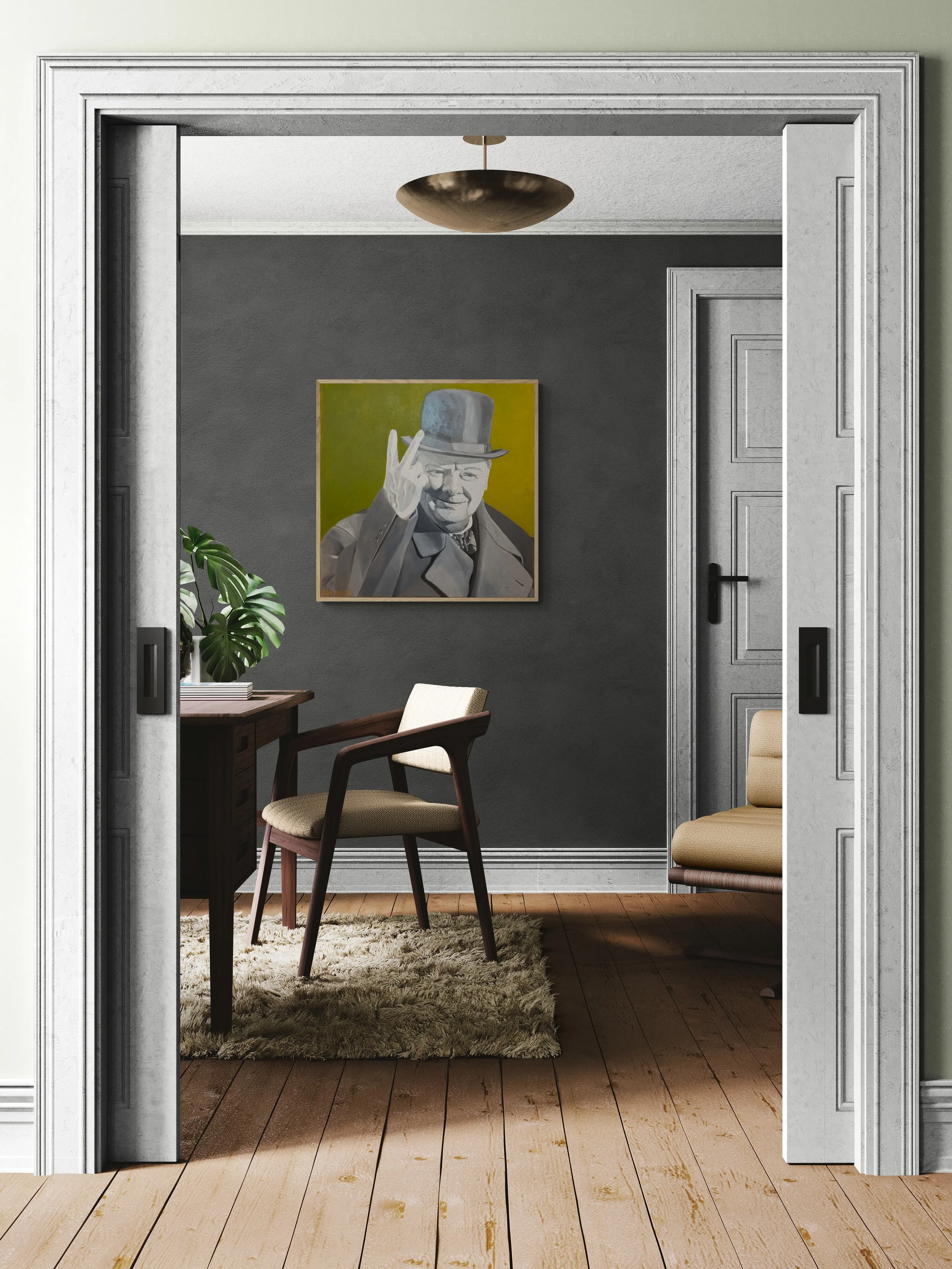  If you email me a photo of your wall I can show you what any of my paintings will look like in your room.  JENNYMEHRTENSARTIST@GMAIL.COM  