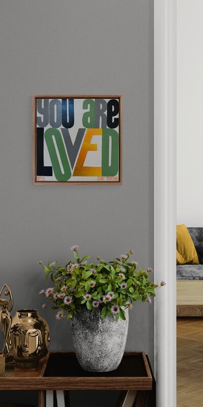  If you email me a photo of your wall I can show you what any of my paintings will look like in your room.  jennymehrtensartist@gmail.com  