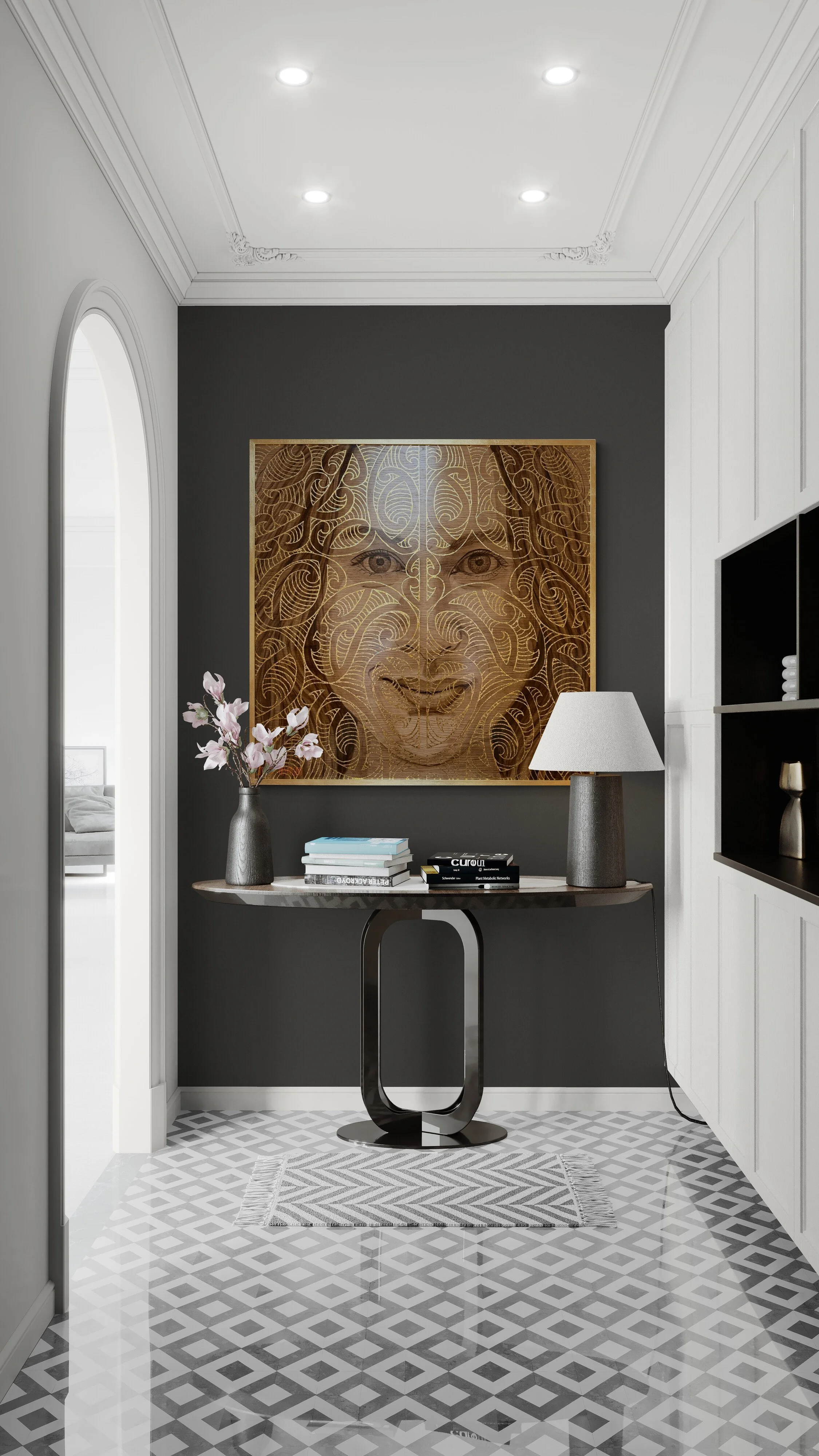  If you email me a photo of your wall I can show you what any of my paintings will look like in your room.  JENNYMEHRTENSARTIST@GMAIL.COM  