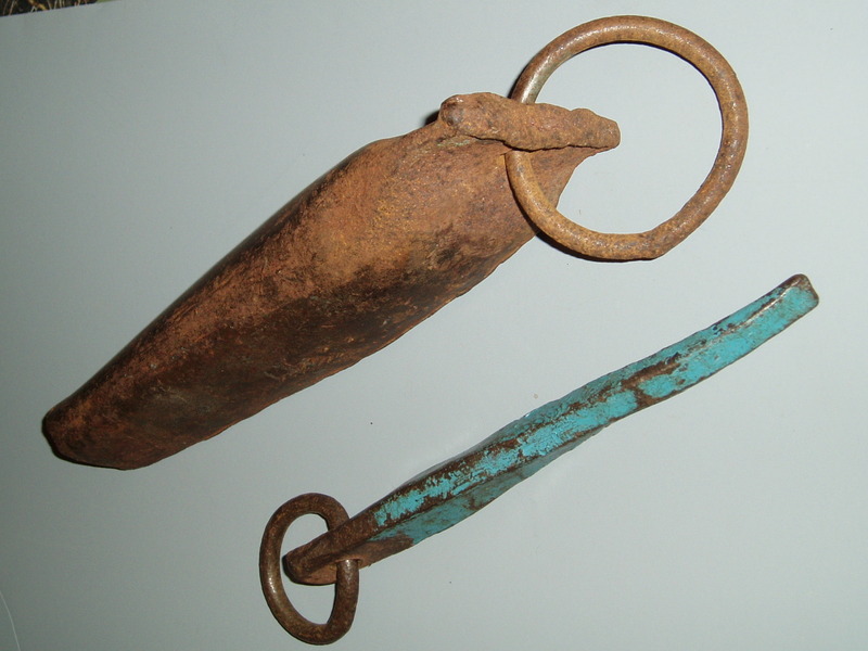 These items were donated by Frank Tarver. The Salathe piton was found during the second ascent of the Lost Arrow Chimney..jpg