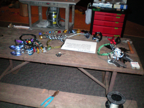 The gear table in the Camp 4 section.