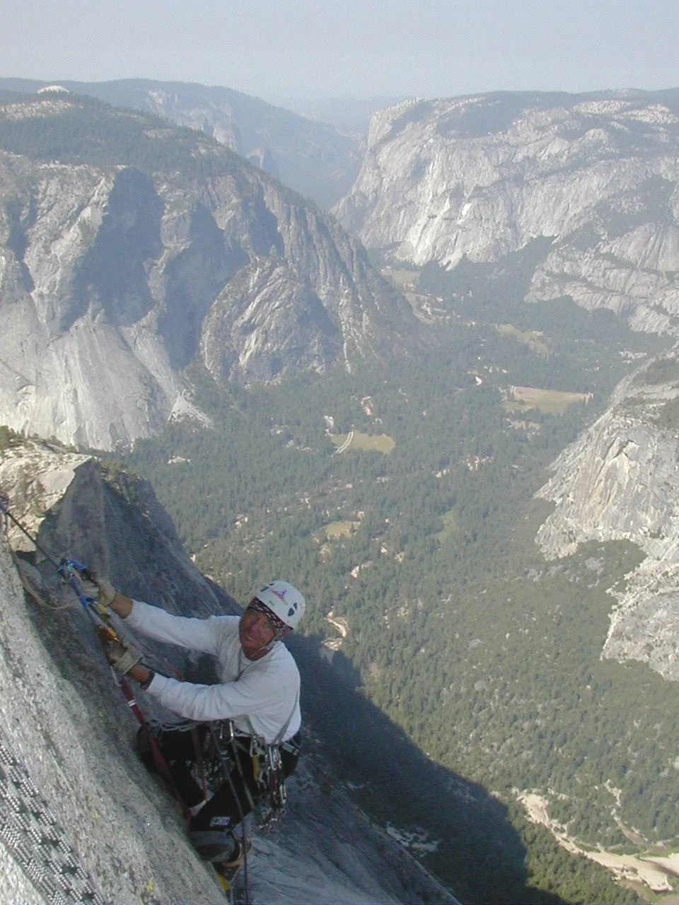 Steve West climbing the RNWF on his 50th birthday. Photo: West collection