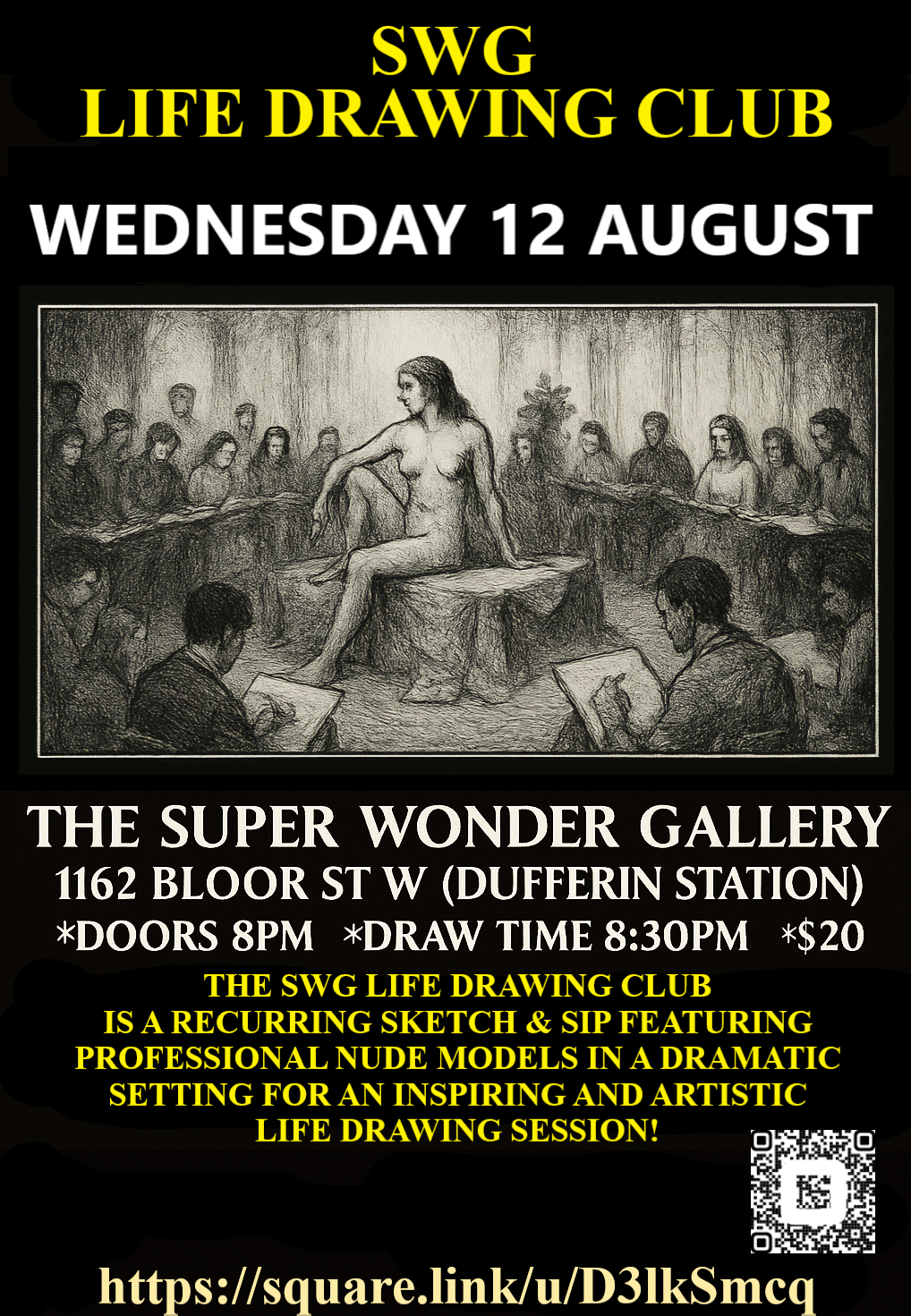 LIFE DRAWING Wednesday