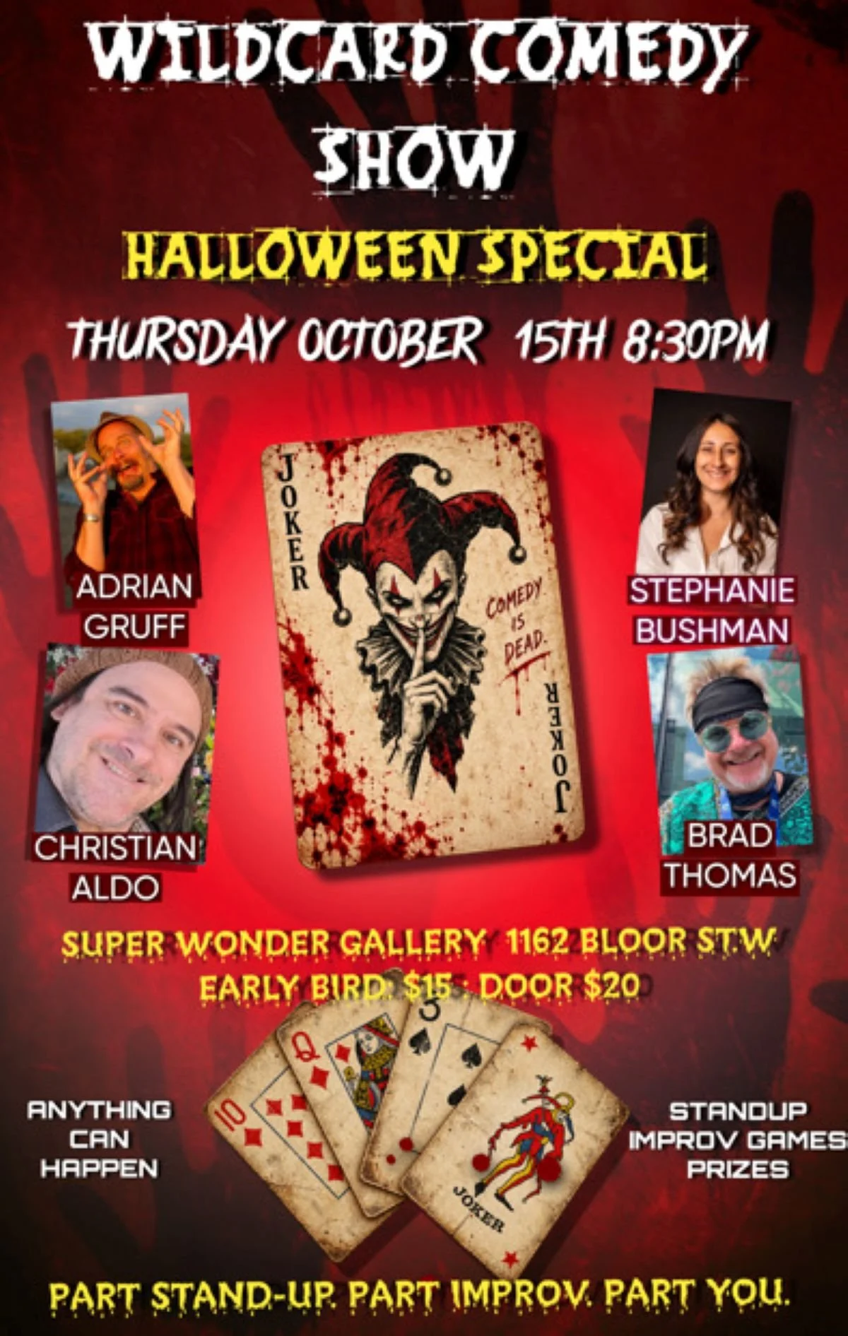 WILDCARD COMEDY. IMPROV and STANDUP COMEDY