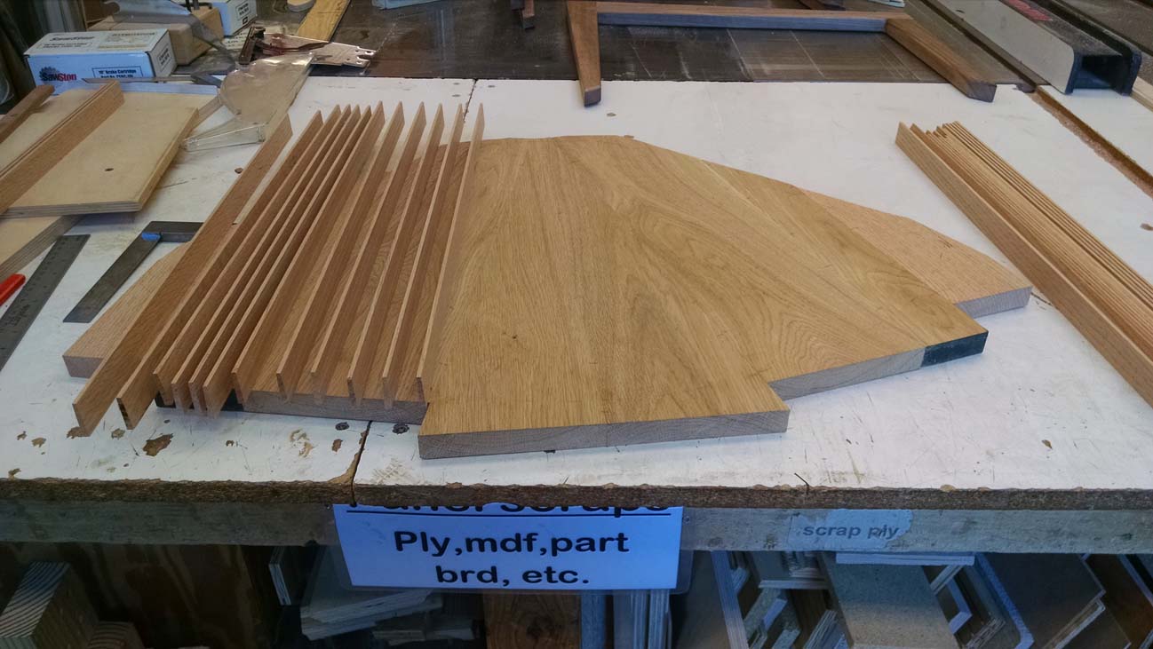 SEAT IN PROGRESS - glued up, about to cut kerfs