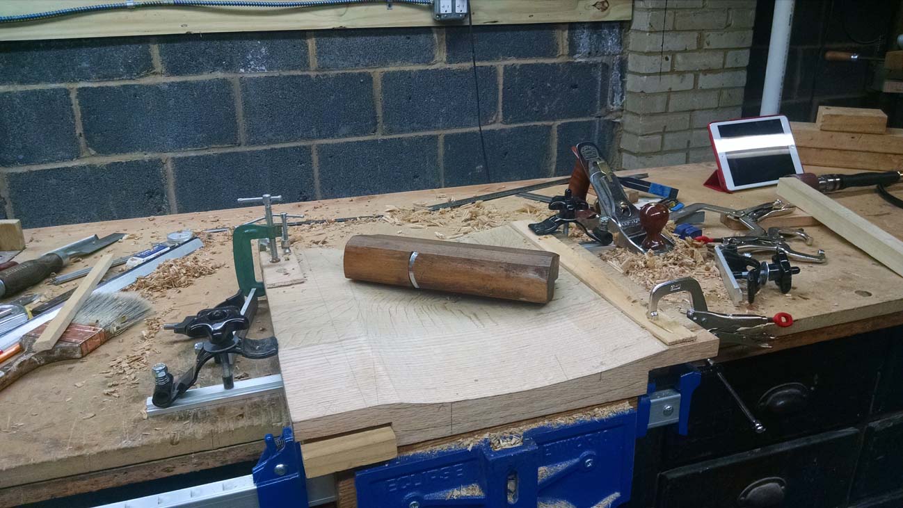PLANING CURVATURE INTO THE BACK - using a curved plane