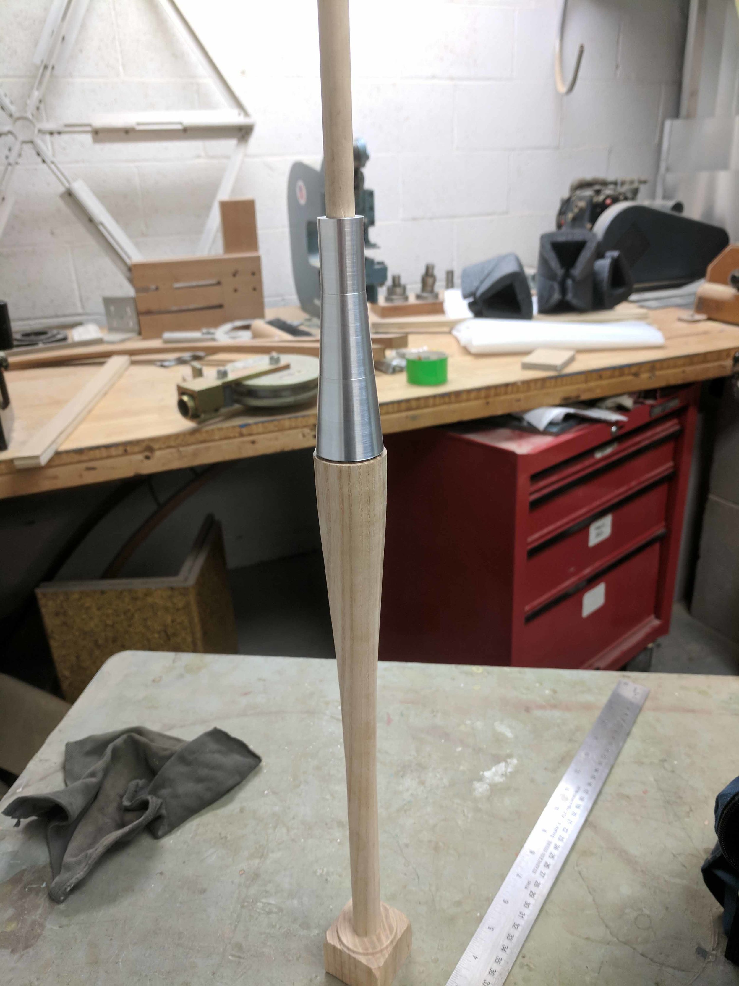 TESTING FIT OF COLLAR AFTER FABRICATION