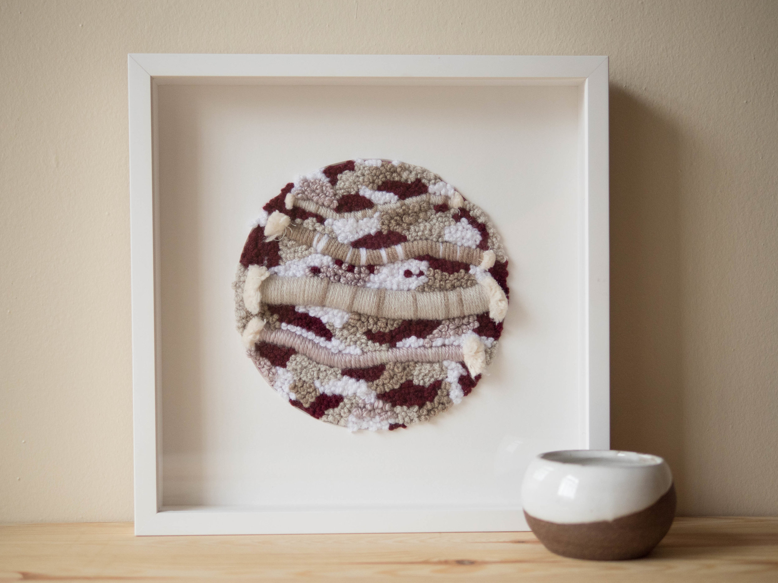 Yarn Embroidery Wall Hanging - Oxtail Mountain - P1000987.jpg