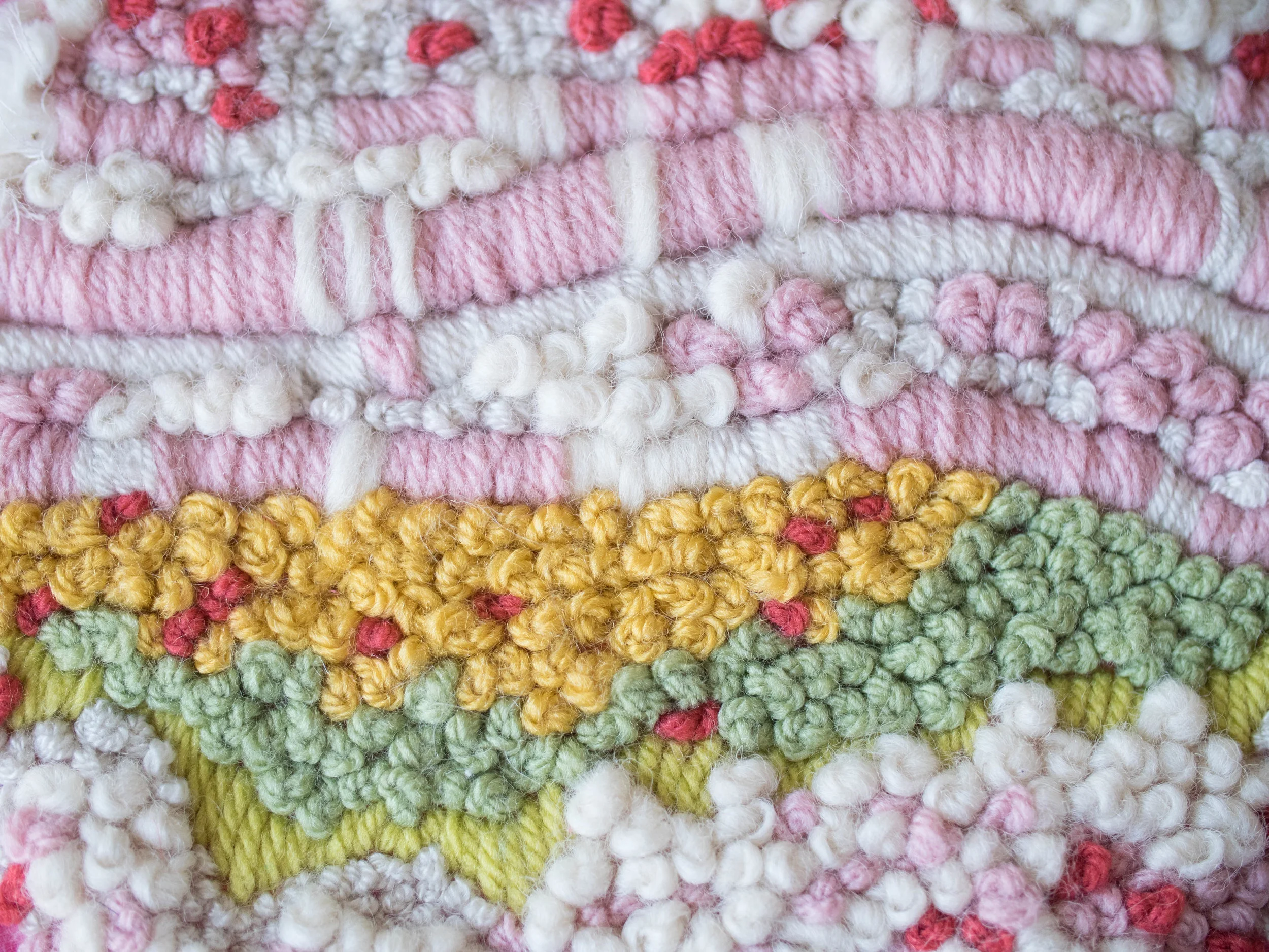 Yarn Embroidery Wall Hanging - Strawberry Fields - P1000101.jpg