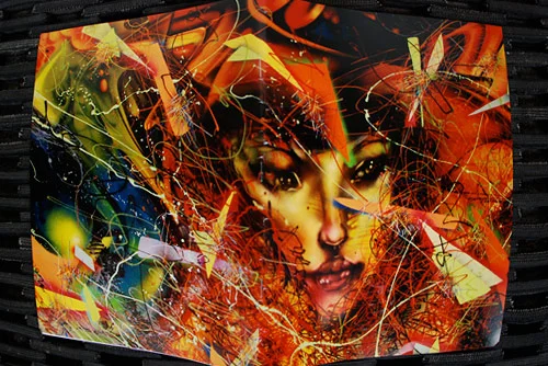 "Toxic LA Sunsets and the Dirty Moon Hangs Like a Filthy Fingernail" by David Choe