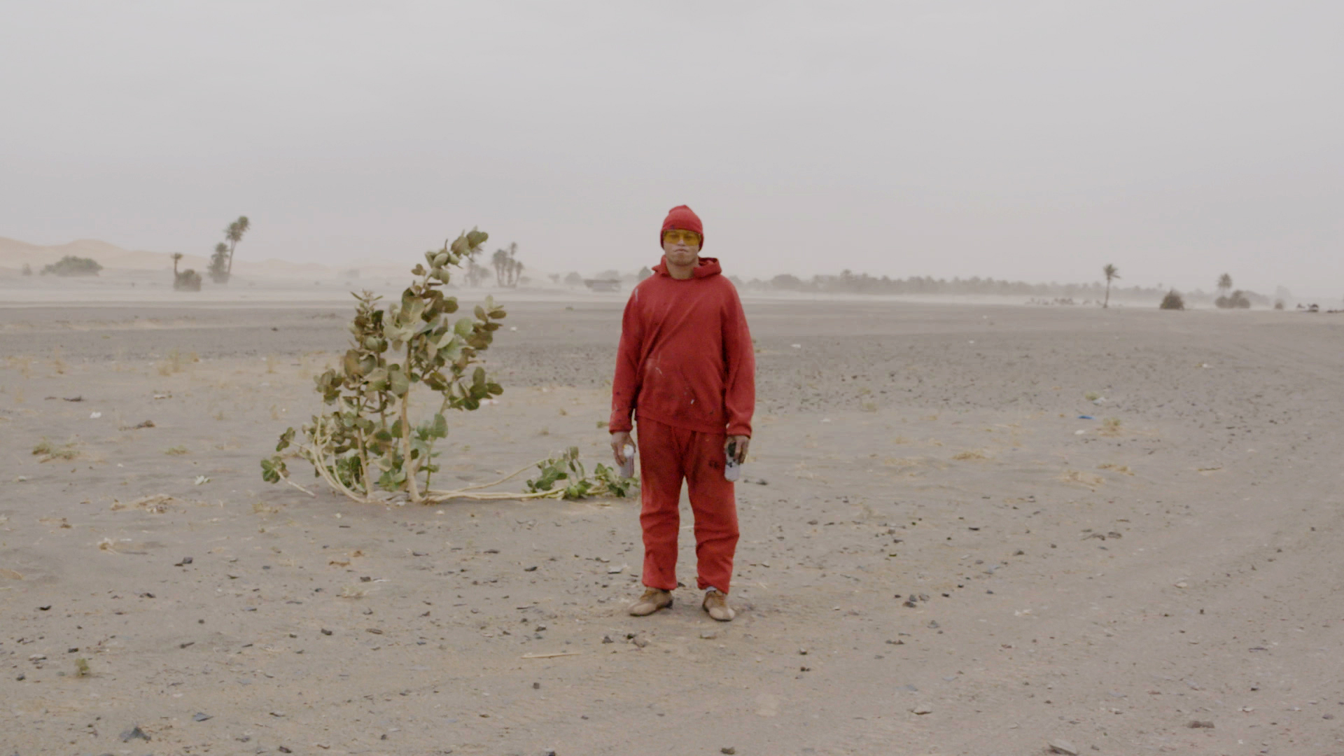 Man in the Desert. Igloo Hong, Morocco.