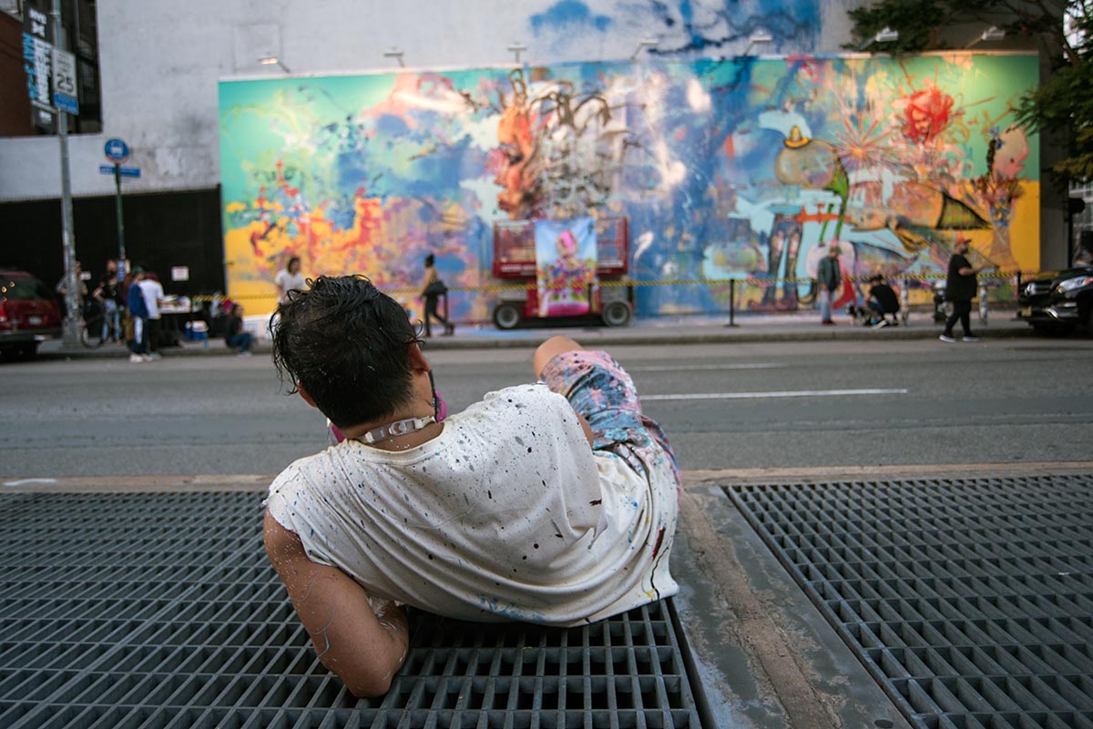  Artist David Choe mural at the Bowery in New York. Photo by Martha Cooper. 