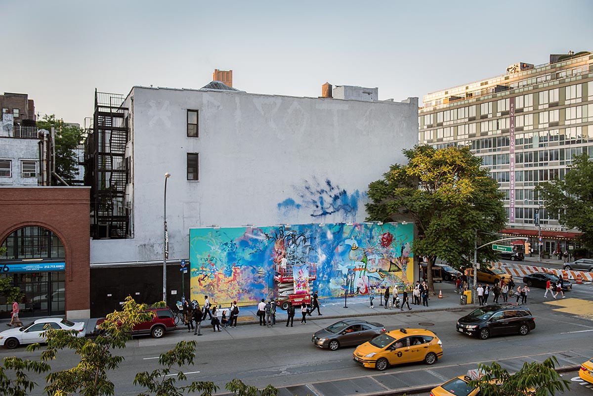  Artist David Choe mural at the Bowery in New York. Photo by Martha Cooper. 
