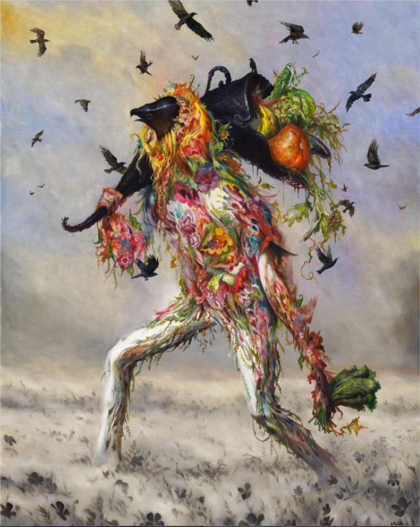 David Choe cult leader by artist Esao Andrews - The Choe Show
