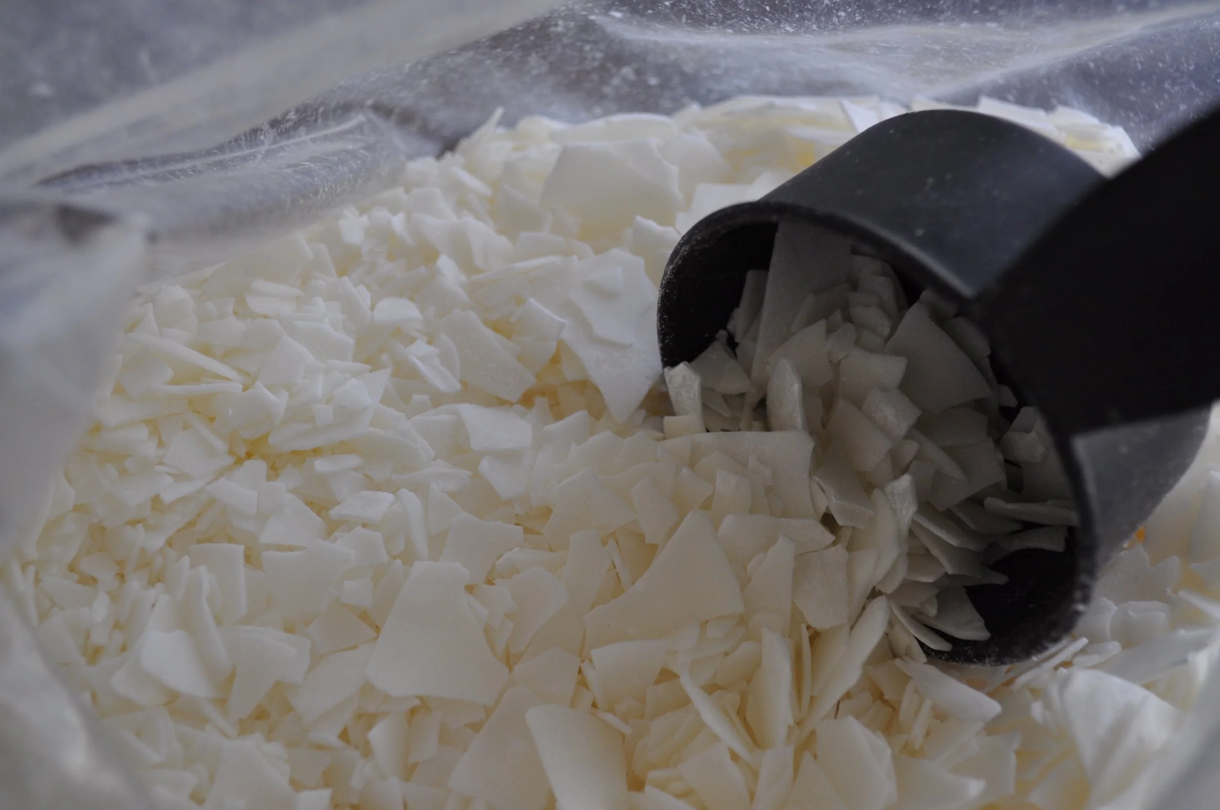Are you confused that this is a picture of soy wax flakes and not coconut flakes? Me too.