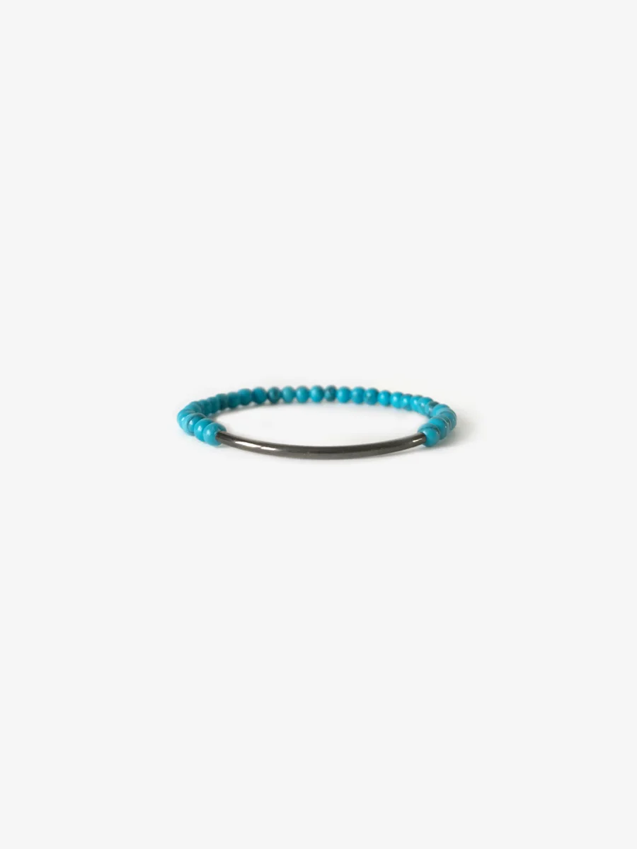 Tubular _ Blue Howlite _ Gunmetal.jpg