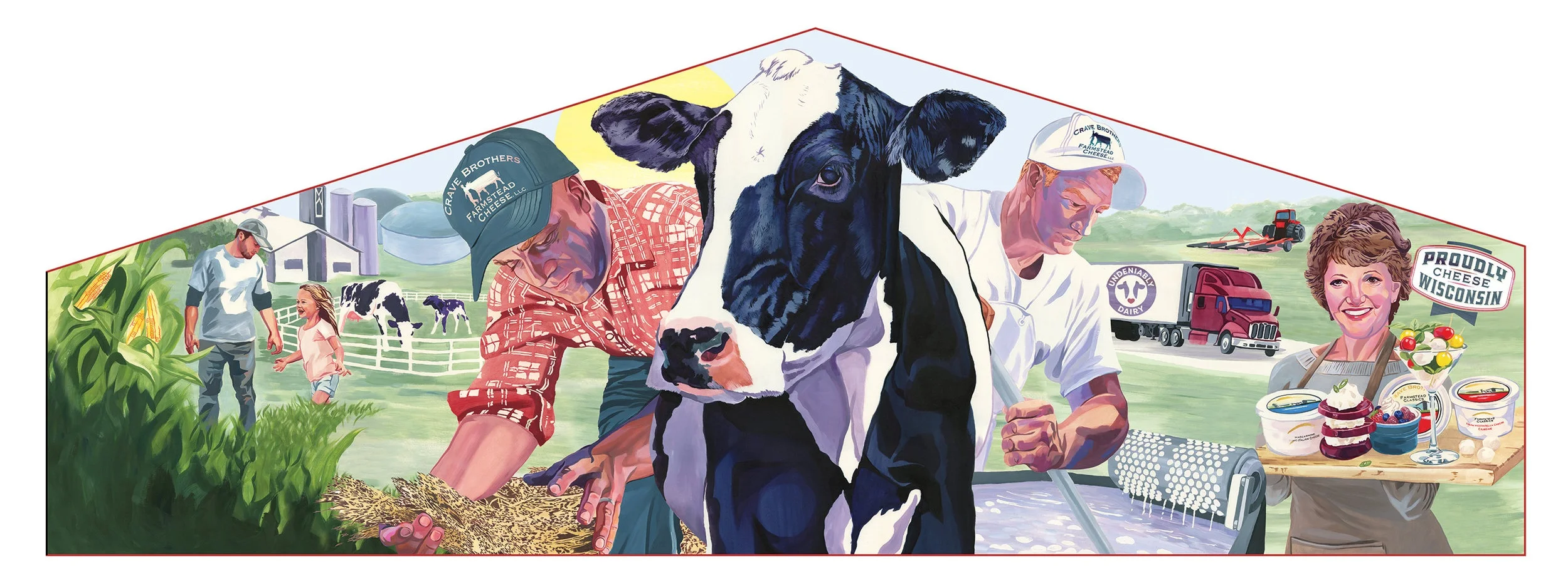 Mural for Crave Brothers Cheese