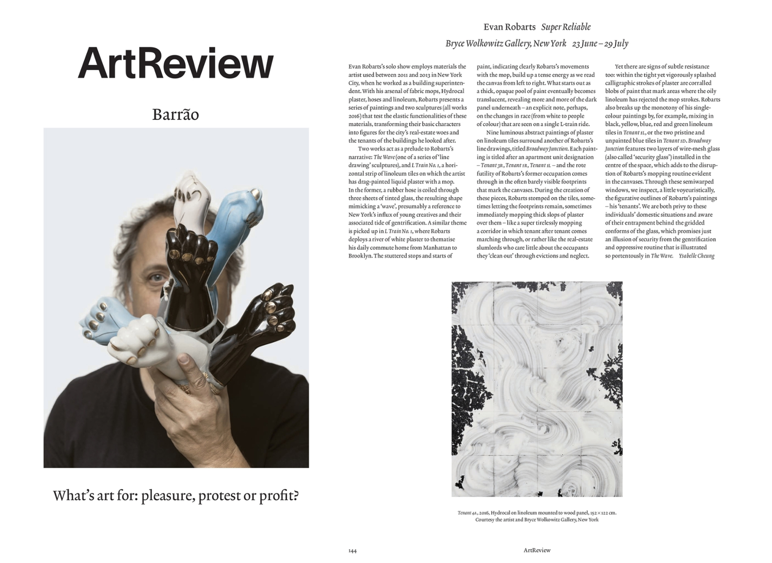 Published in the September 2016 issue of ArtReview. 