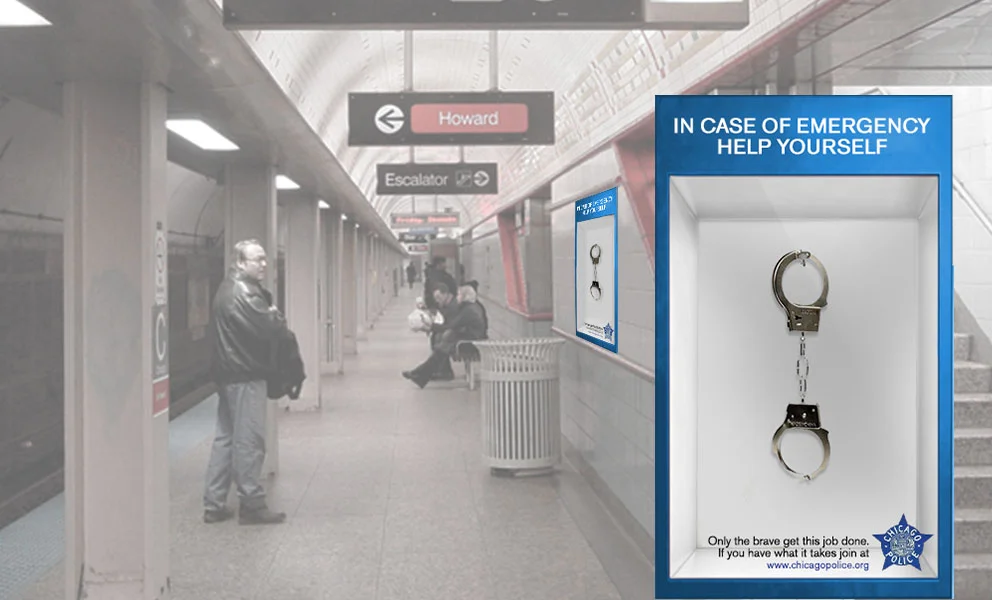 This will be located in train stations or any place where there is a high risk of being mugged.