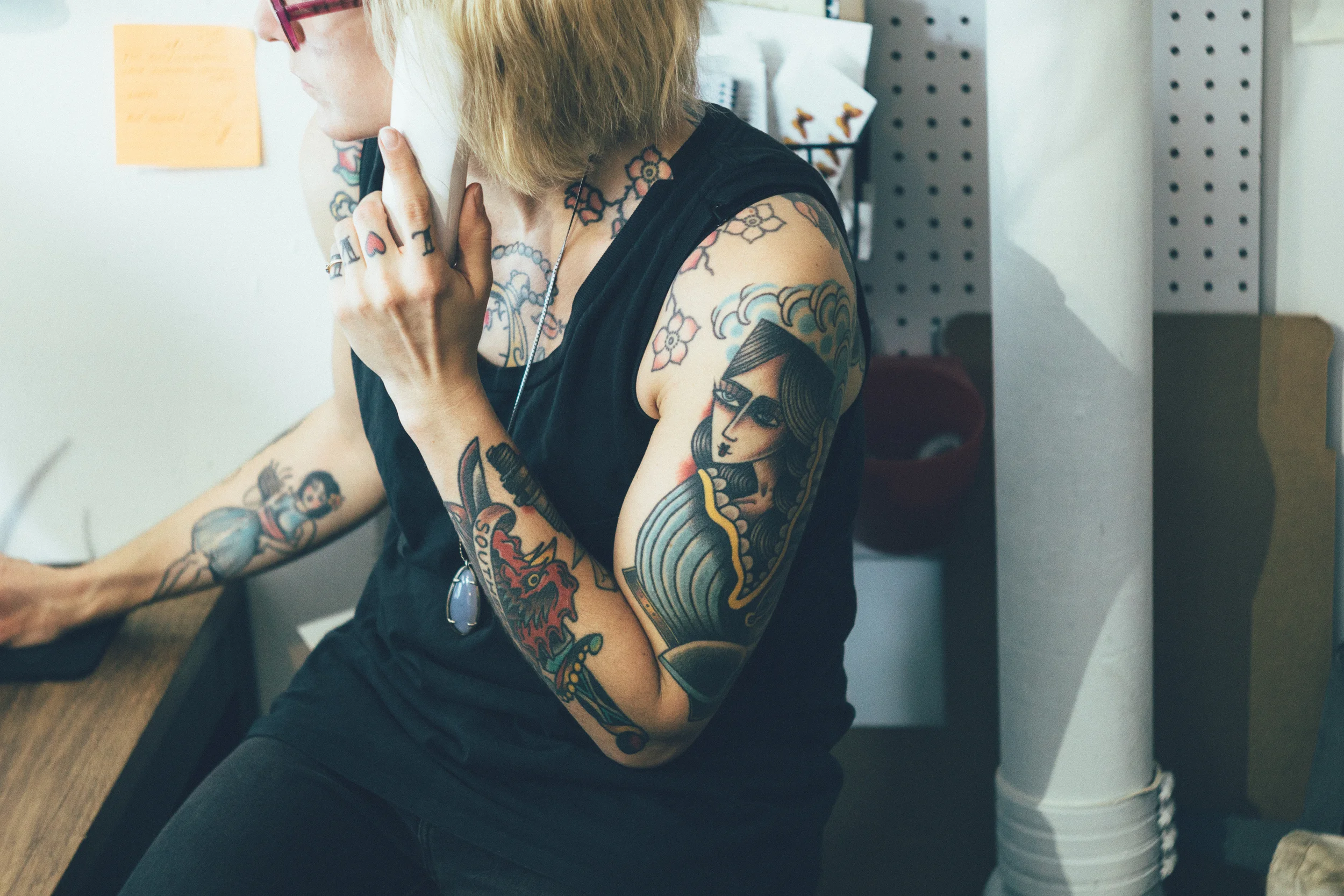 Personal work shot at Typecase Industries , featuring Emily Detoro .