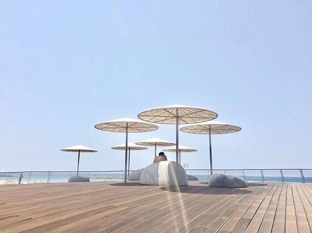 the @telaviv port (namal in hebrew) is the perfect place for day or evening activities. for brunch check out @yulia_tlv , which is walking distance from the beach and has incredible views. in the evening stroll around, have an ice cream or stop by an