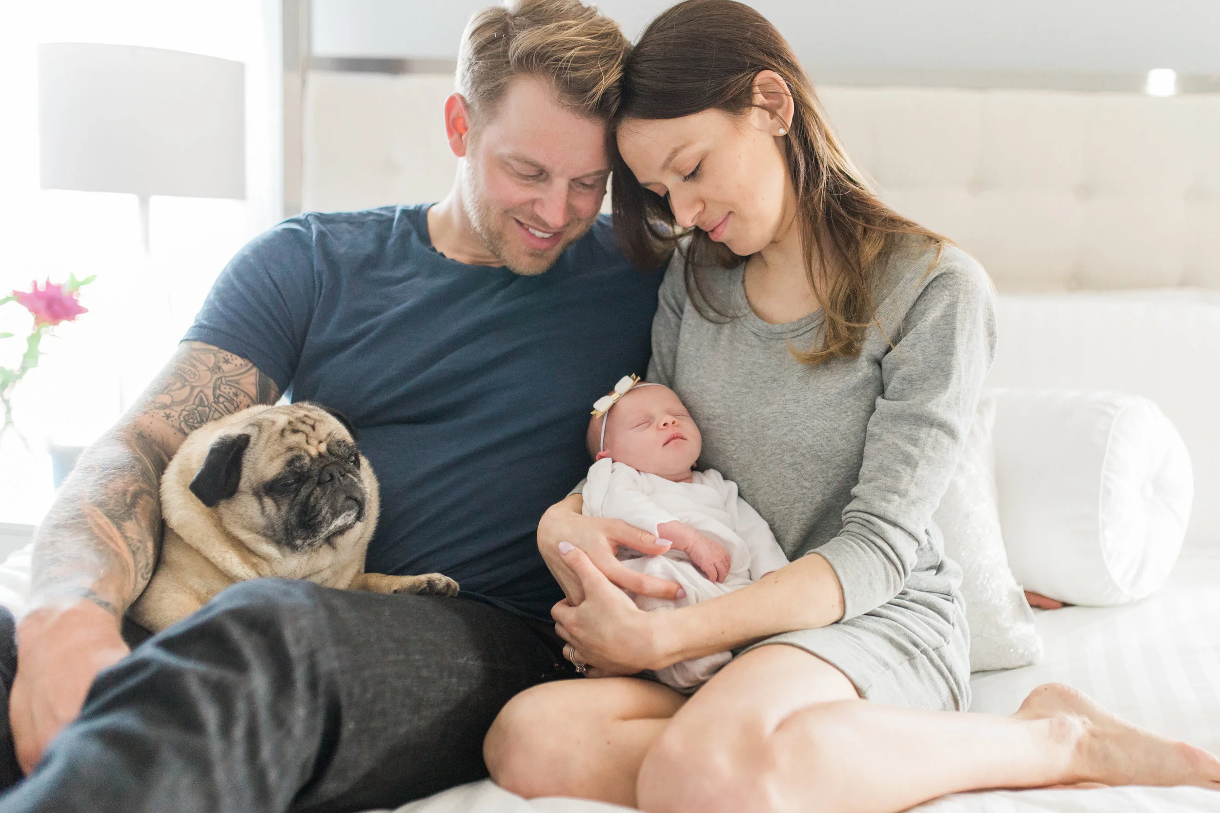 vanessa wyler waukesha newborn photography lifestyle floral nursery wallpaper